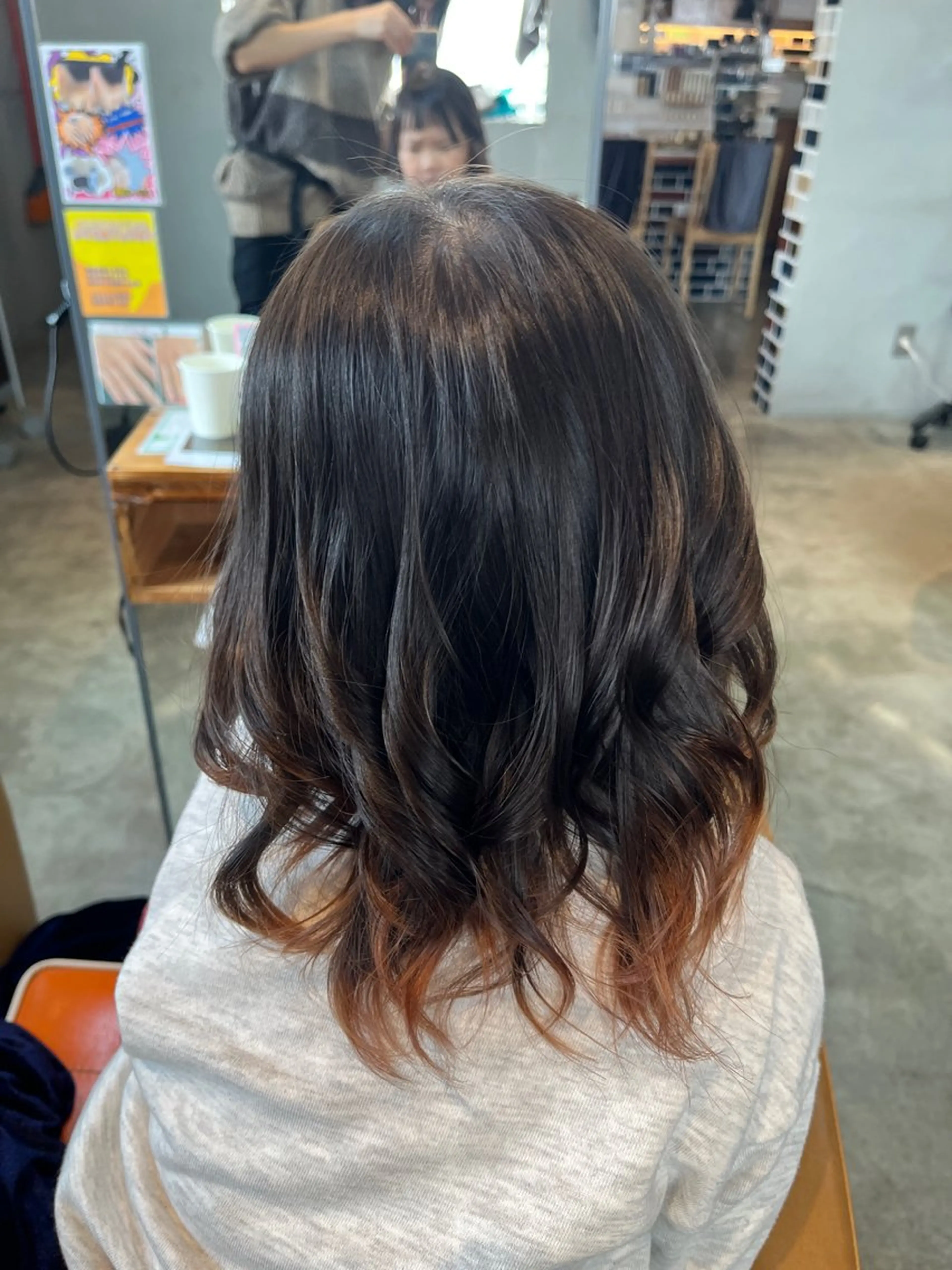 ミディアム カラー ヘアカラー 鈴木 知希のヘアスタイル