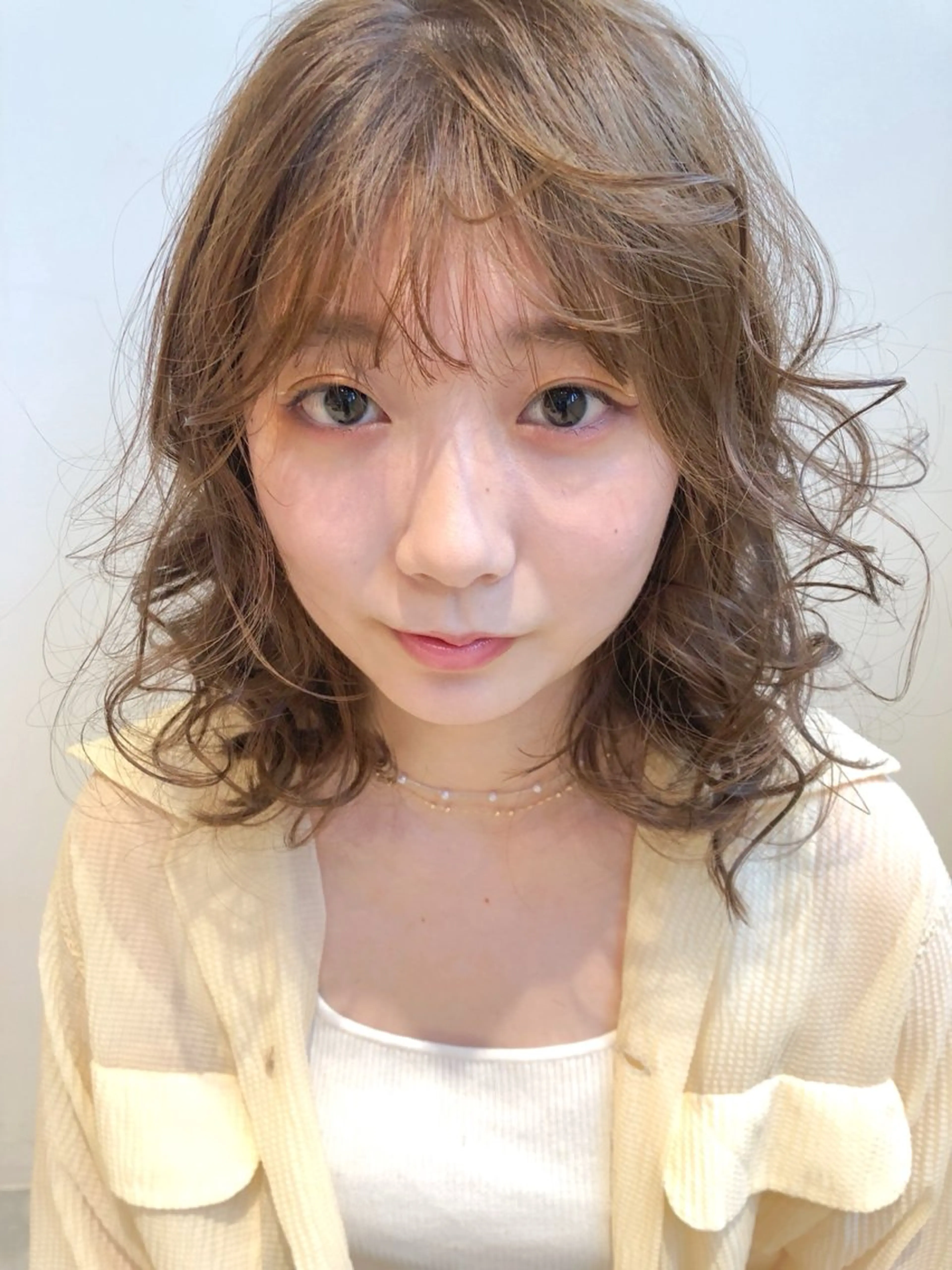 セミロング カラー ヘアカラー パライソ南公園店小嶋 さつきのヘアスタイル