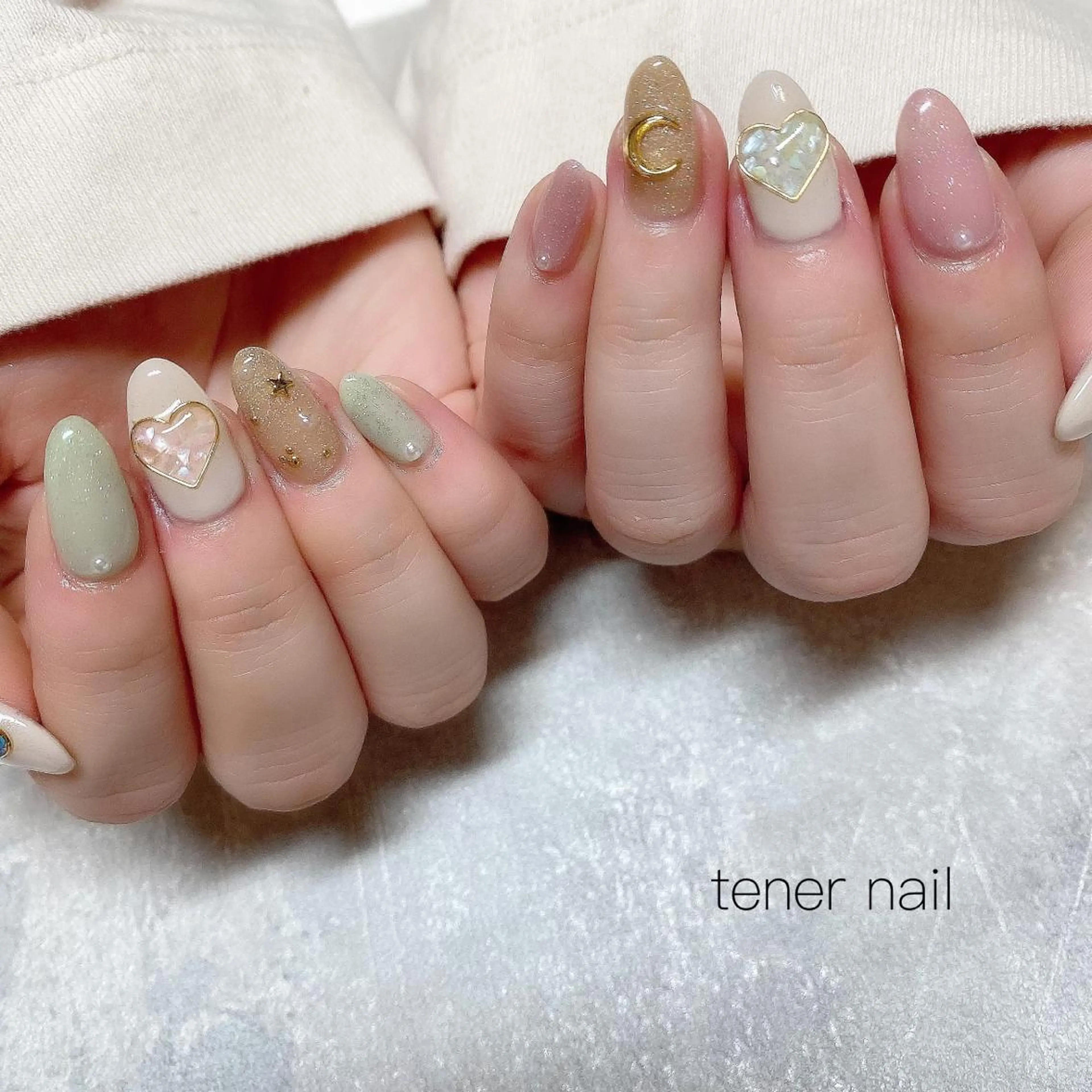 ネイル ハート tener  nail  テネルネイル所属・テネルネイル tener nailのネイルデザイン
