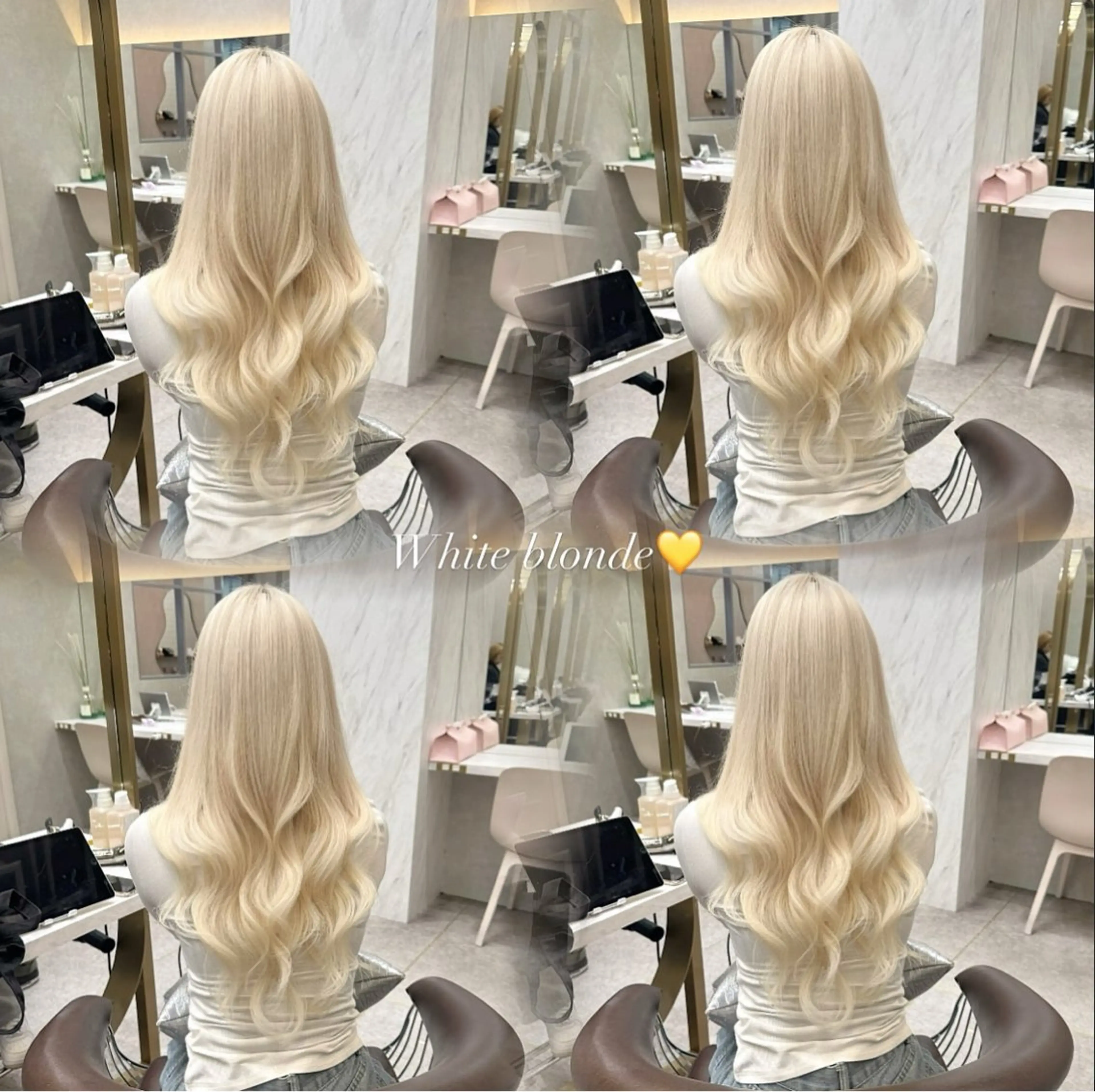 ロング 縮毛矯正 ヘアカラー 璃 音のヘアスタイル