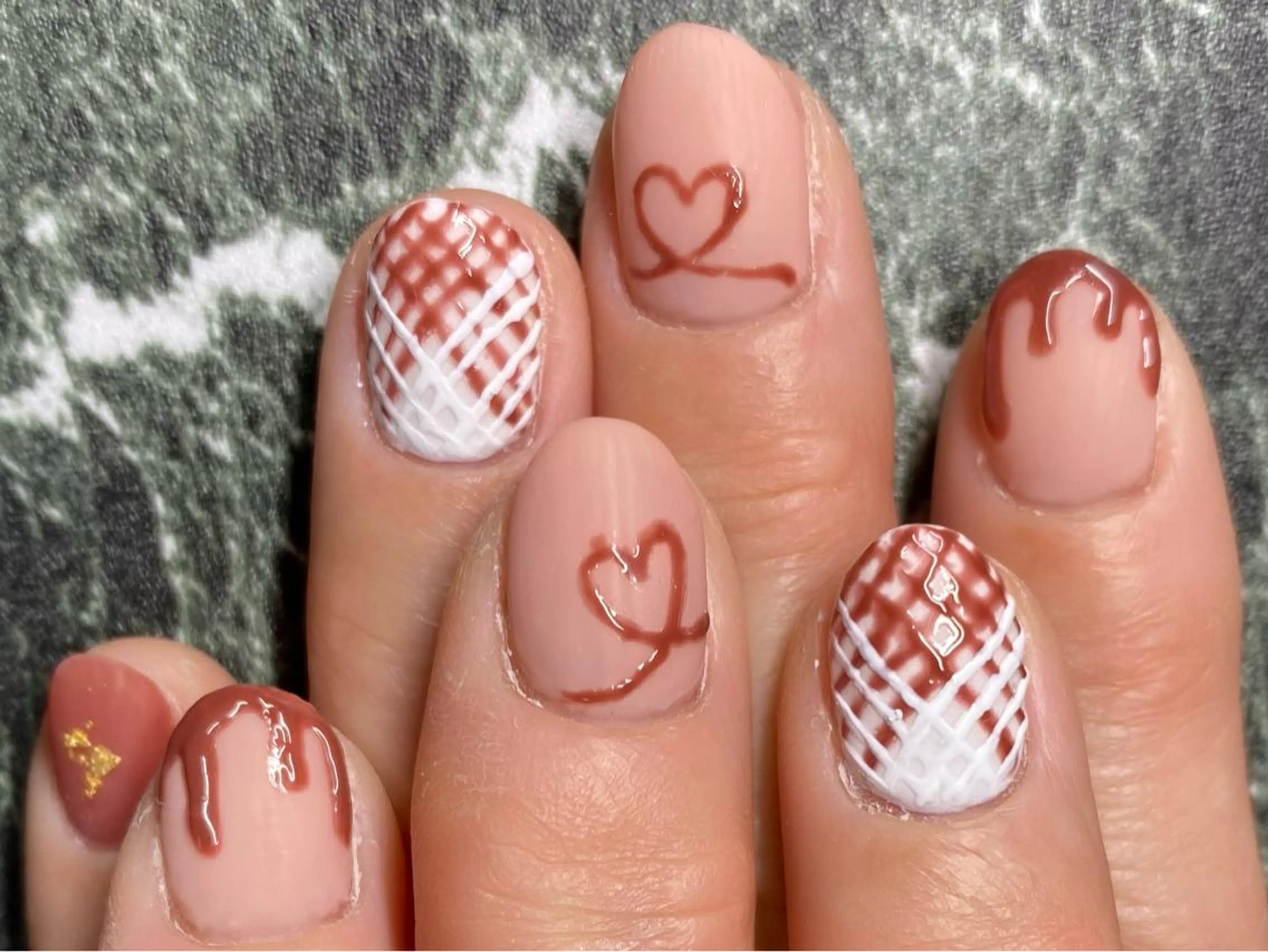 ネイル フットネイル ジェルネイル バレンタイン NAIL K-PIT ネイル ケーピットのネイルデザイン