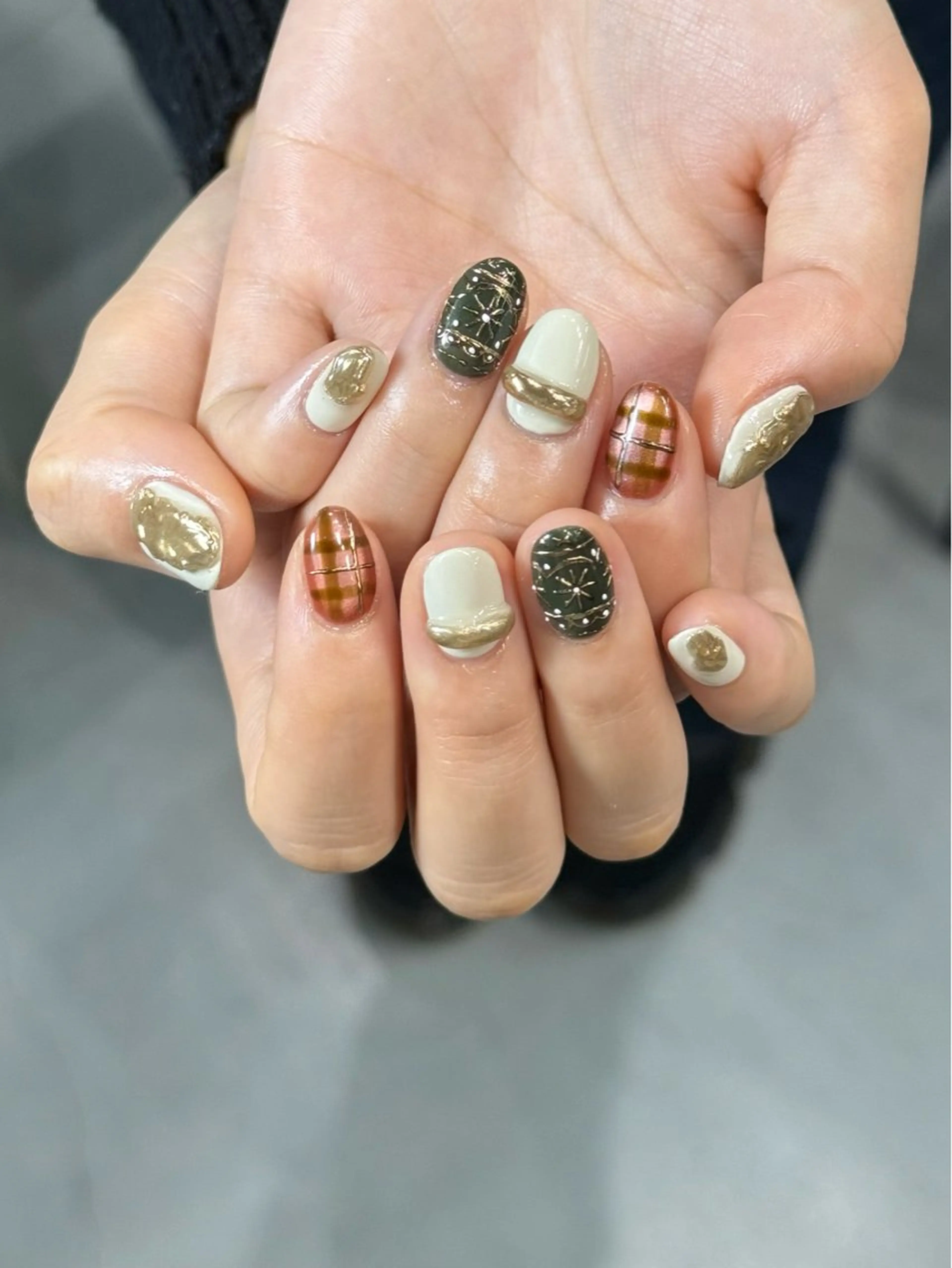 ネイル 冬ネイル クリスマス MISATO ネイリスト福岡/薬院のネイルデザイン