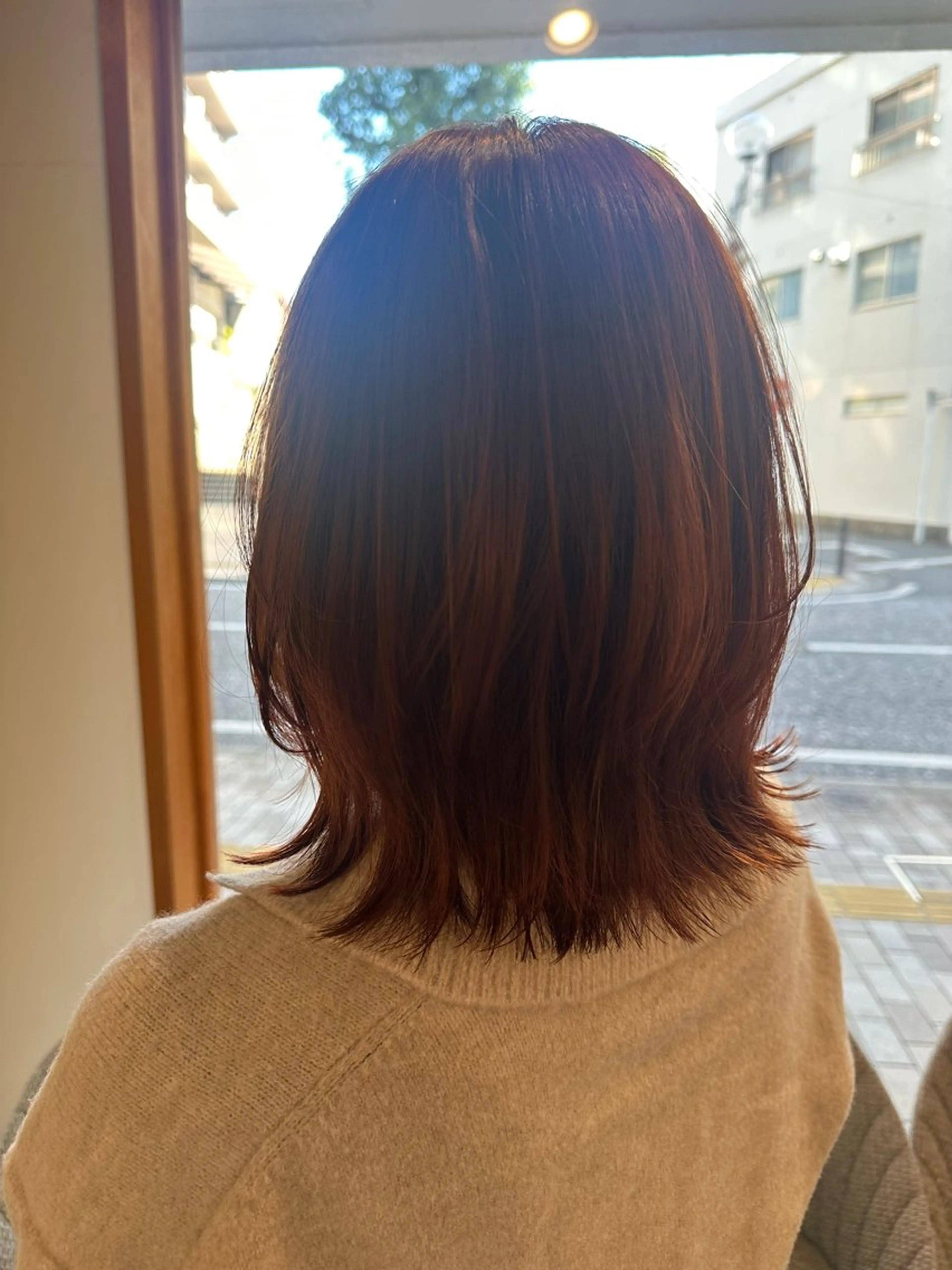 ミディアム カラー ブラウンカラー ピンクカラー くびれヘア カット ヘアカラー HairSalon SHIAN橋本店所属・SHIAN橋本 🌷うい🌷のヘアスタイル