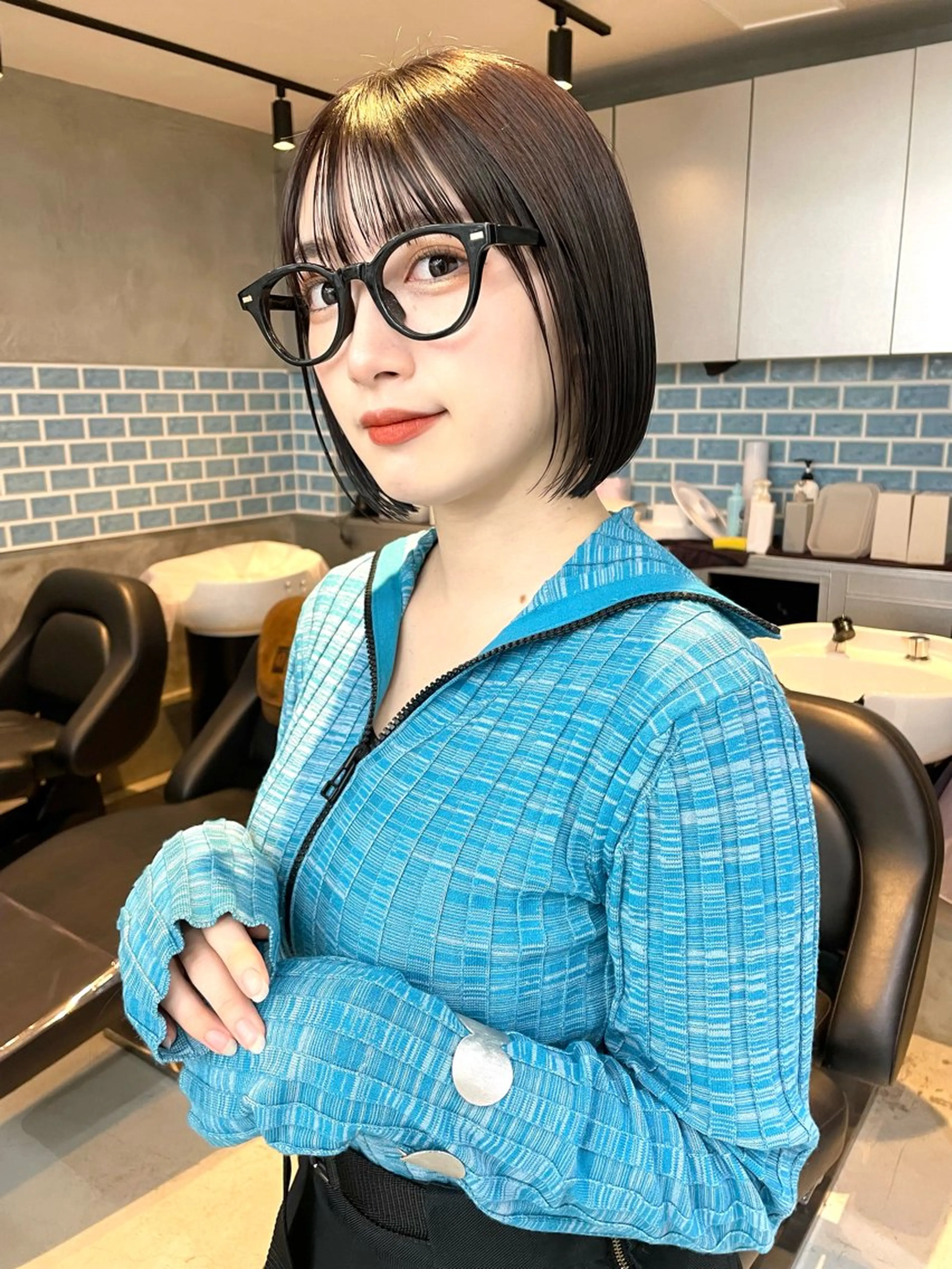 ショート カラー VIE表参道所属・艶感カラー/縮毛 矯正/りょお🫧のヘアスタイル