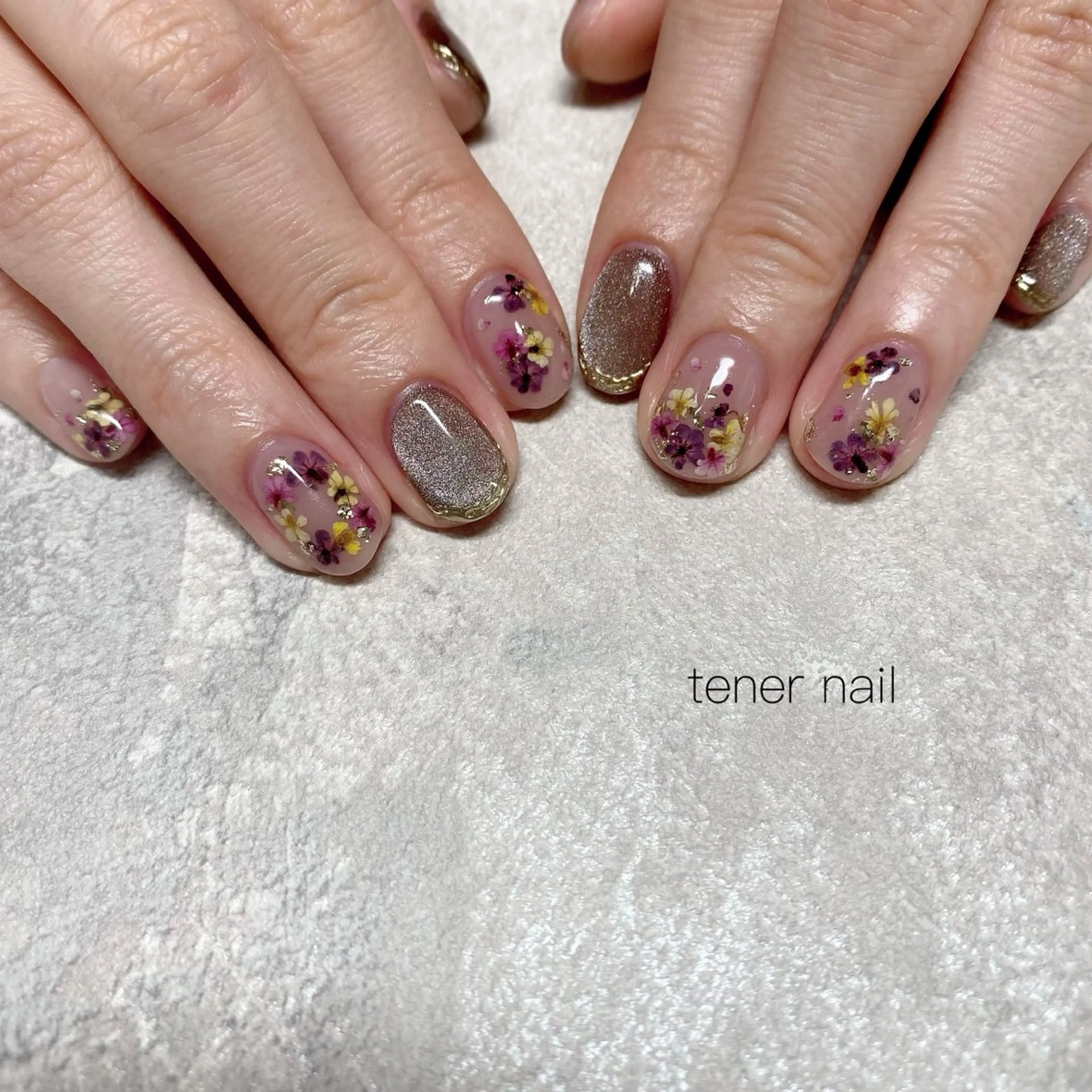 ネイル フラワーネイル ハンドネイル tener  nail  テネルネイル所属・テネルネイル tener nailのネイルデザイン