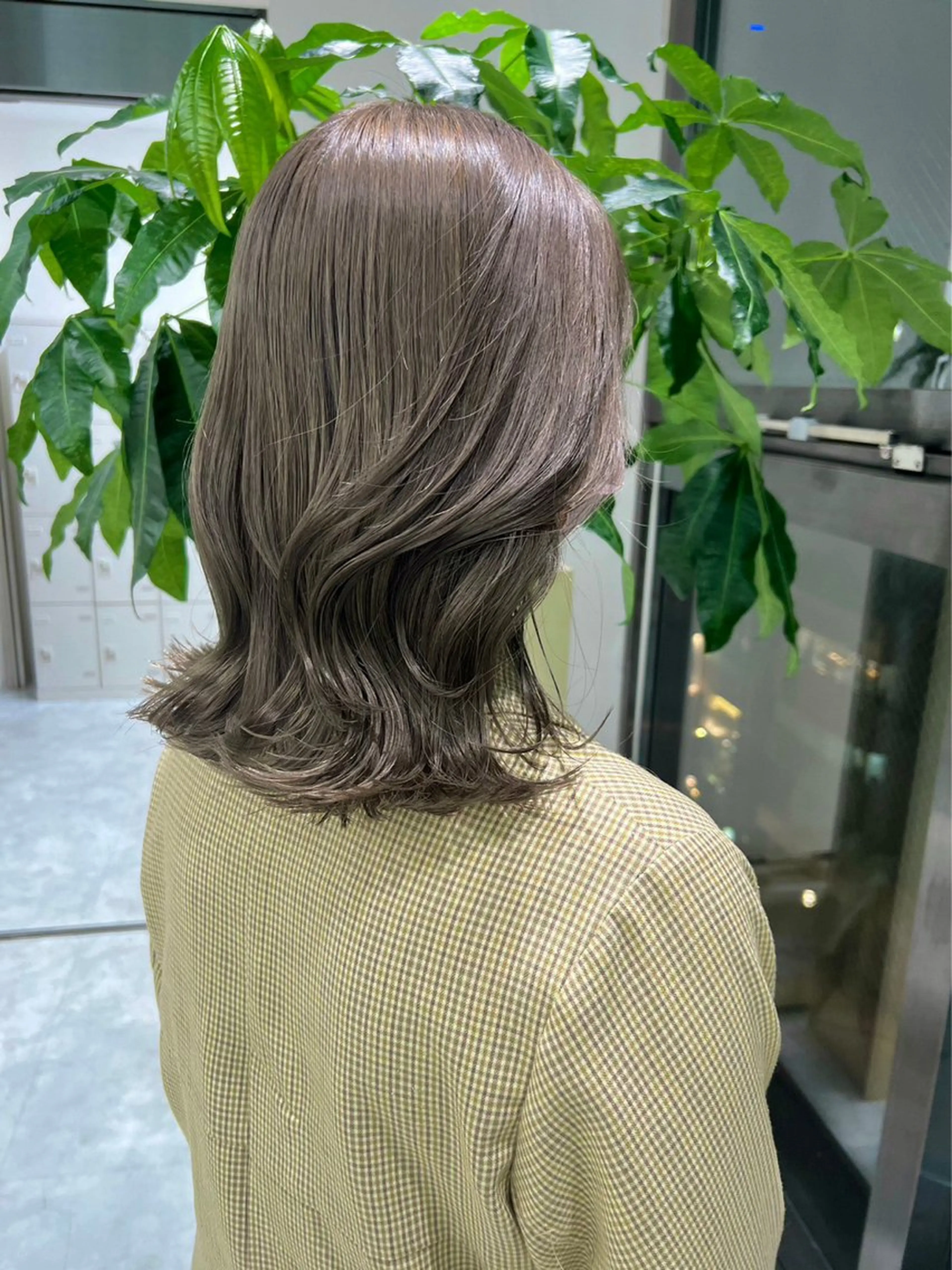 ミディアム カラー パーマ ヘアアレンジ メンズ 🤍透明感カラー🤍 ブリーチ🤍AINEのヘアスタイル