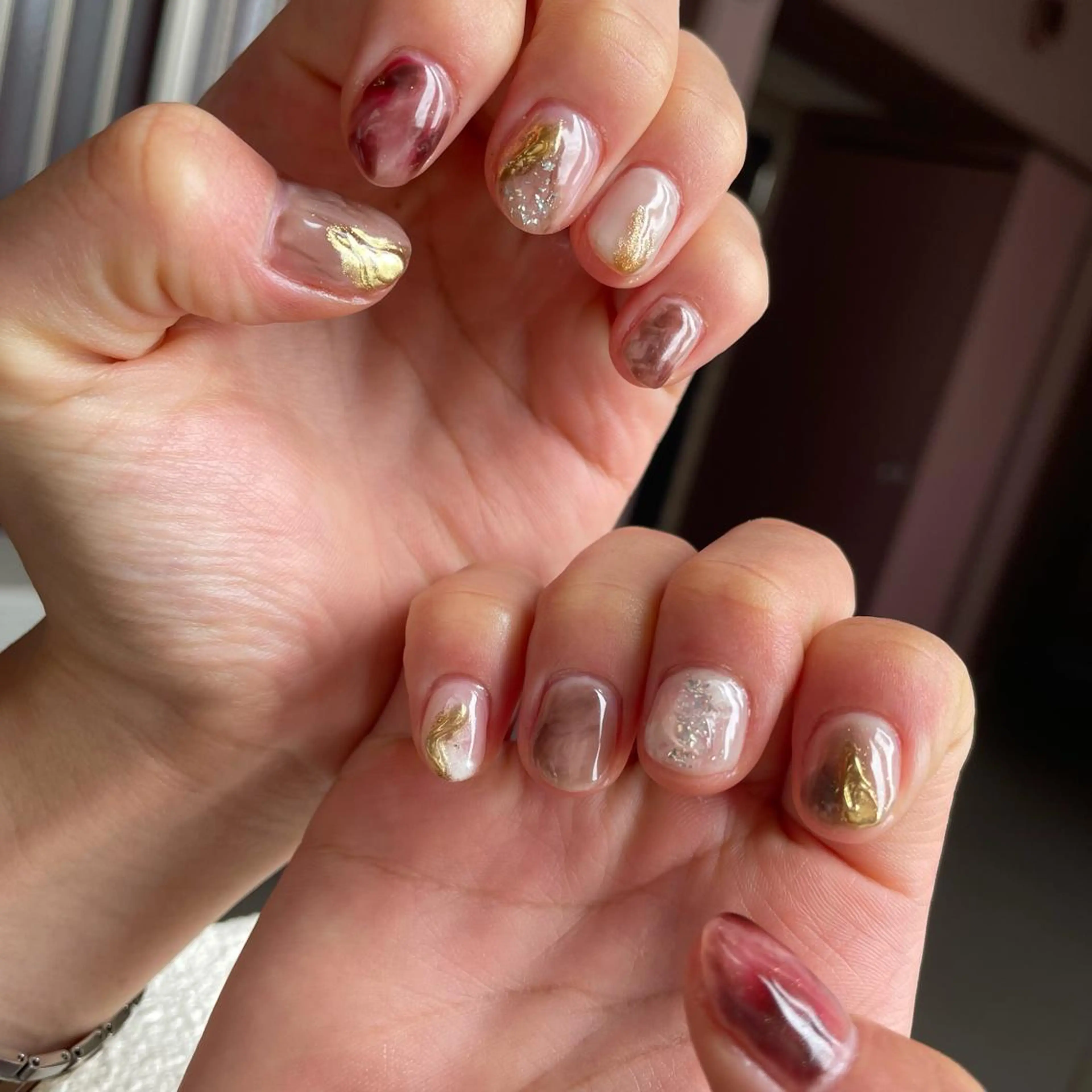 ネイル ニュアンスネイル 奥園 良恵のネイルデザイン