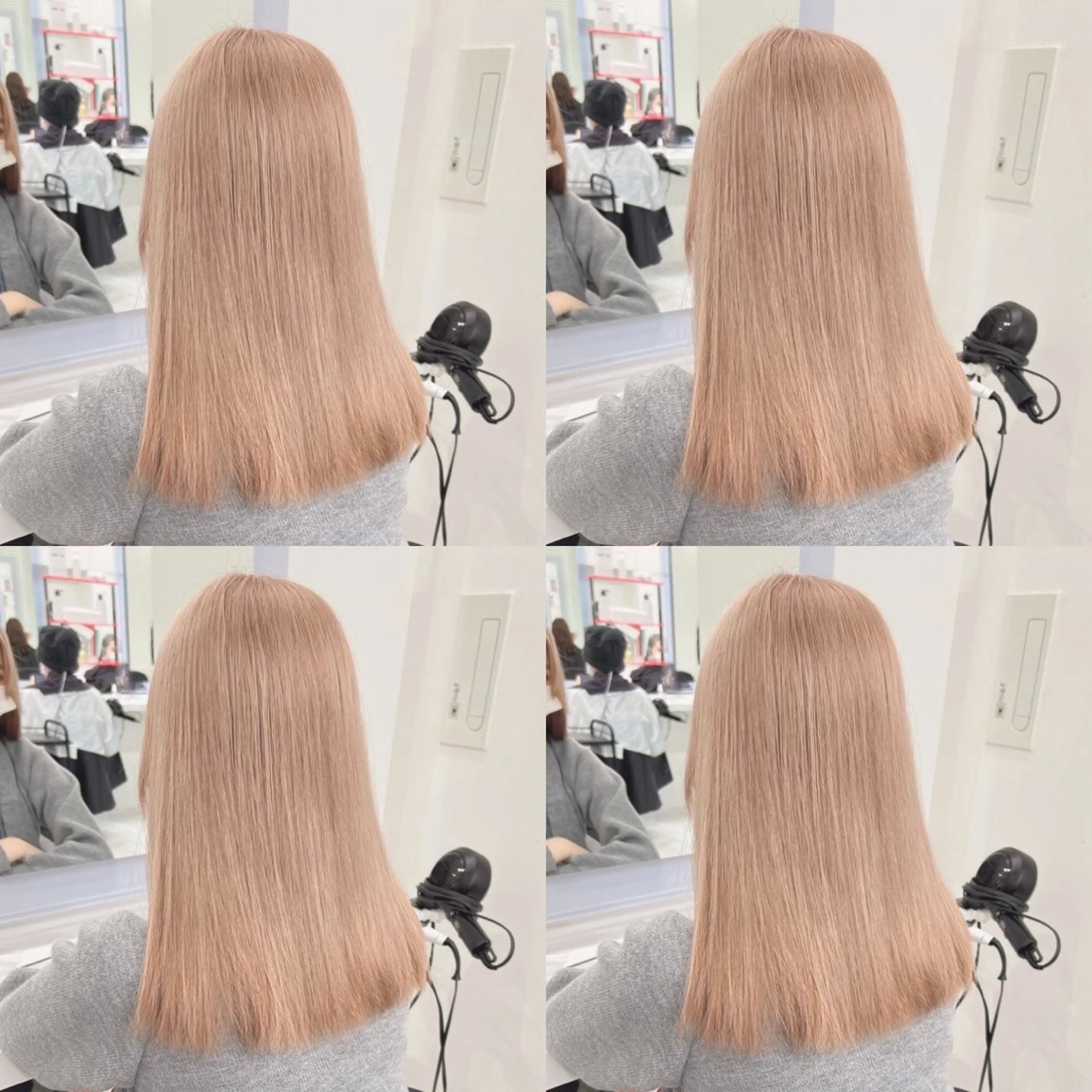 ミディアム ヘアカラー トリートメント ヘッドスパ ヘアセット 上品🤍韓国レイヤー /透明感🤍FUGAのヘアスタイル