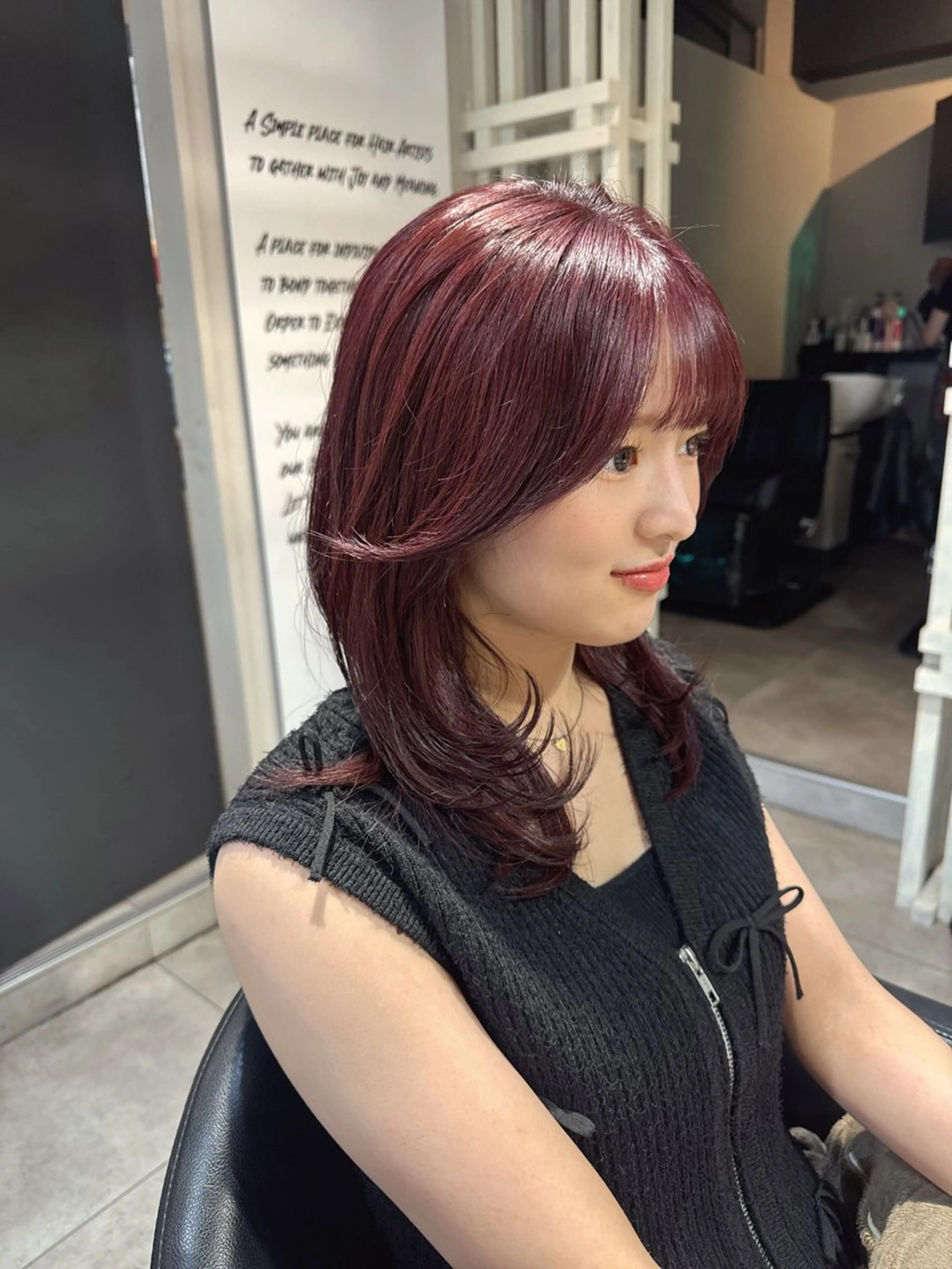 ミディアム カラー ブラウンカラー ピンクカラー ピンクブラウン トリートメント Dxxxx III所属・女性目線の大人 メンズ*Ayakaのヘアスタイル