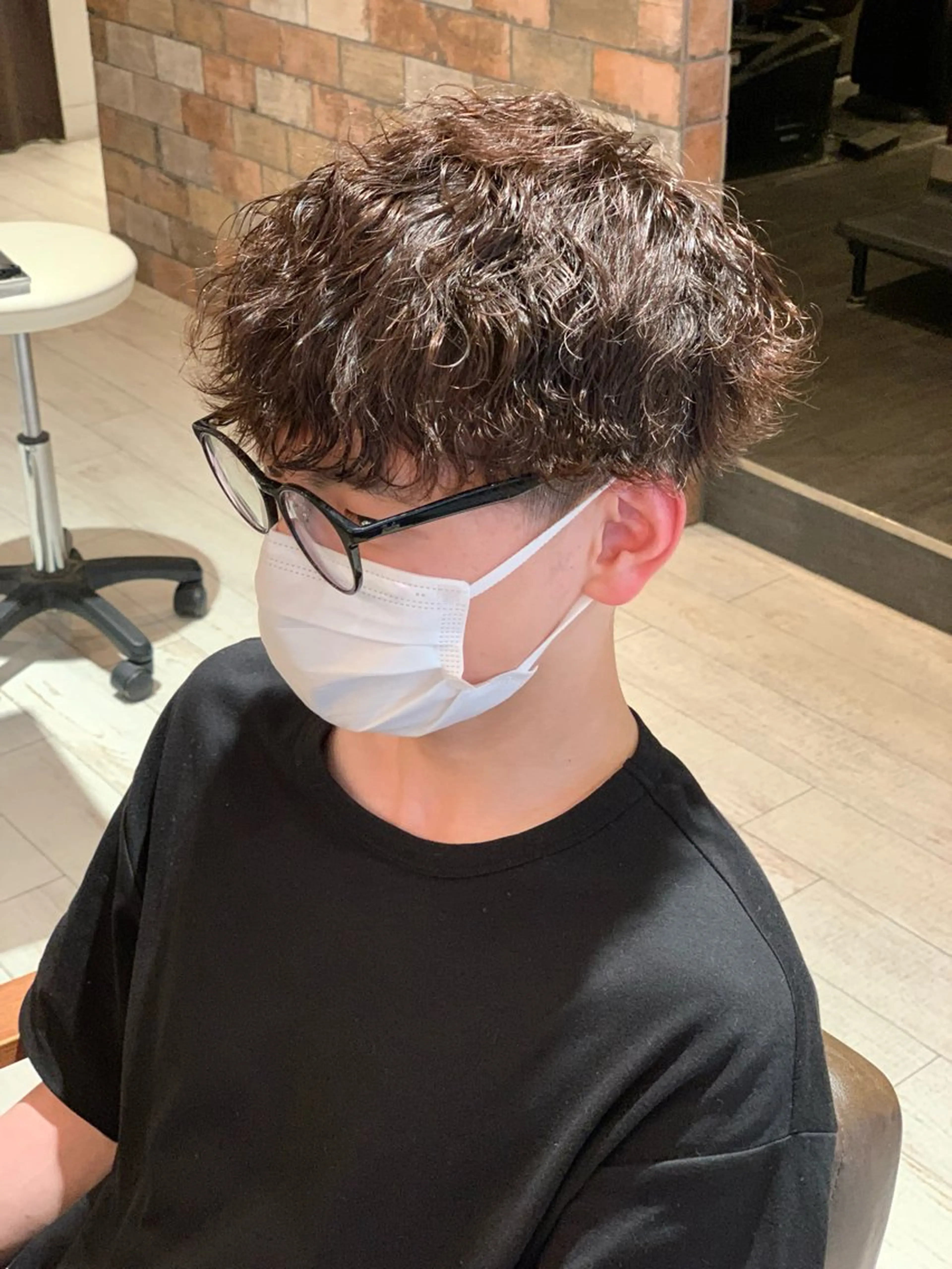 ショート パーマ メンズ カット パーマ トリートメント ⭐️スタイリスト⭐️ 章人のヘアスタイル