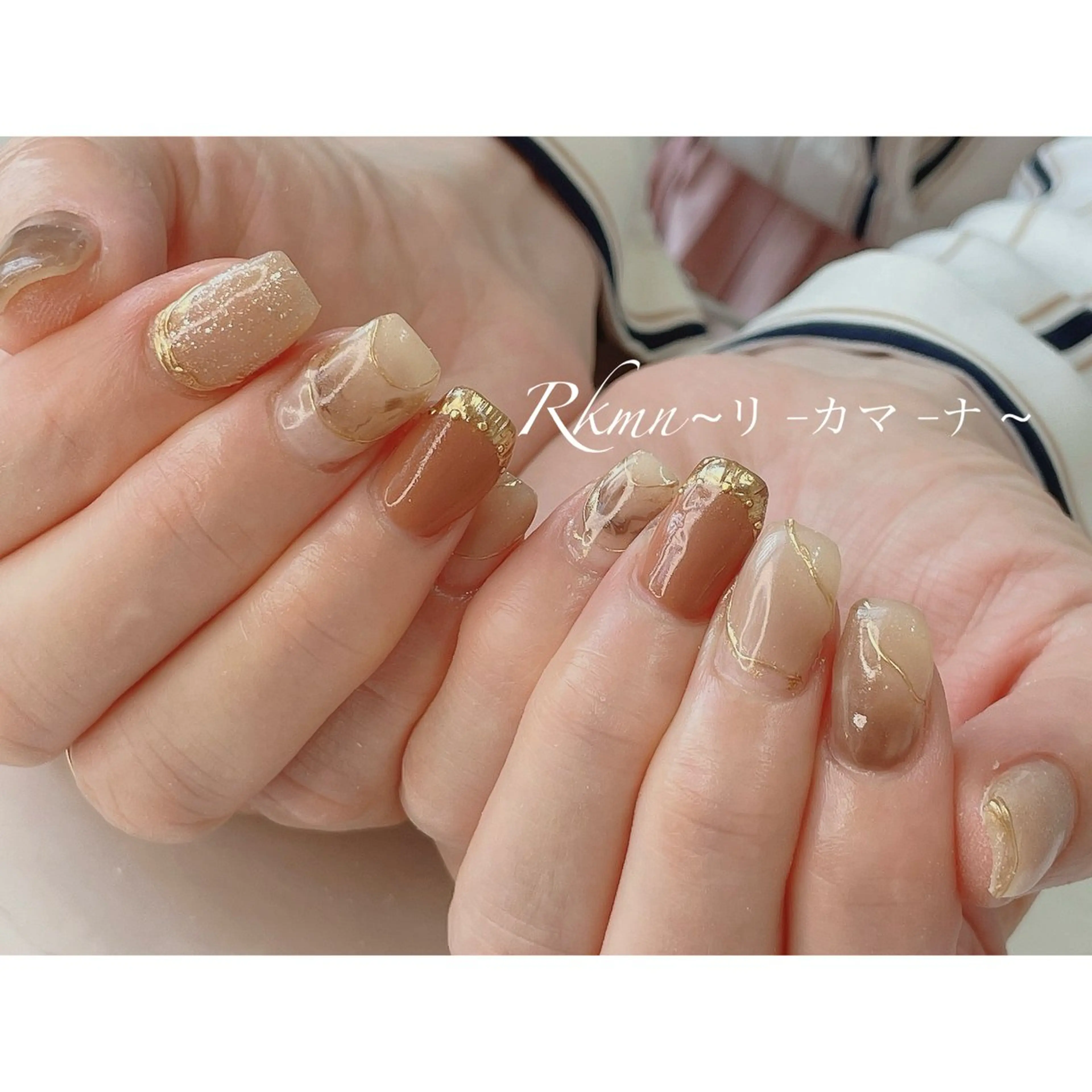 ネイル アートネイル 春ネイル ハンドネイル フットネイル ハンドケア Rkmn ~リ-カマ-ナ~のネイルデザイン