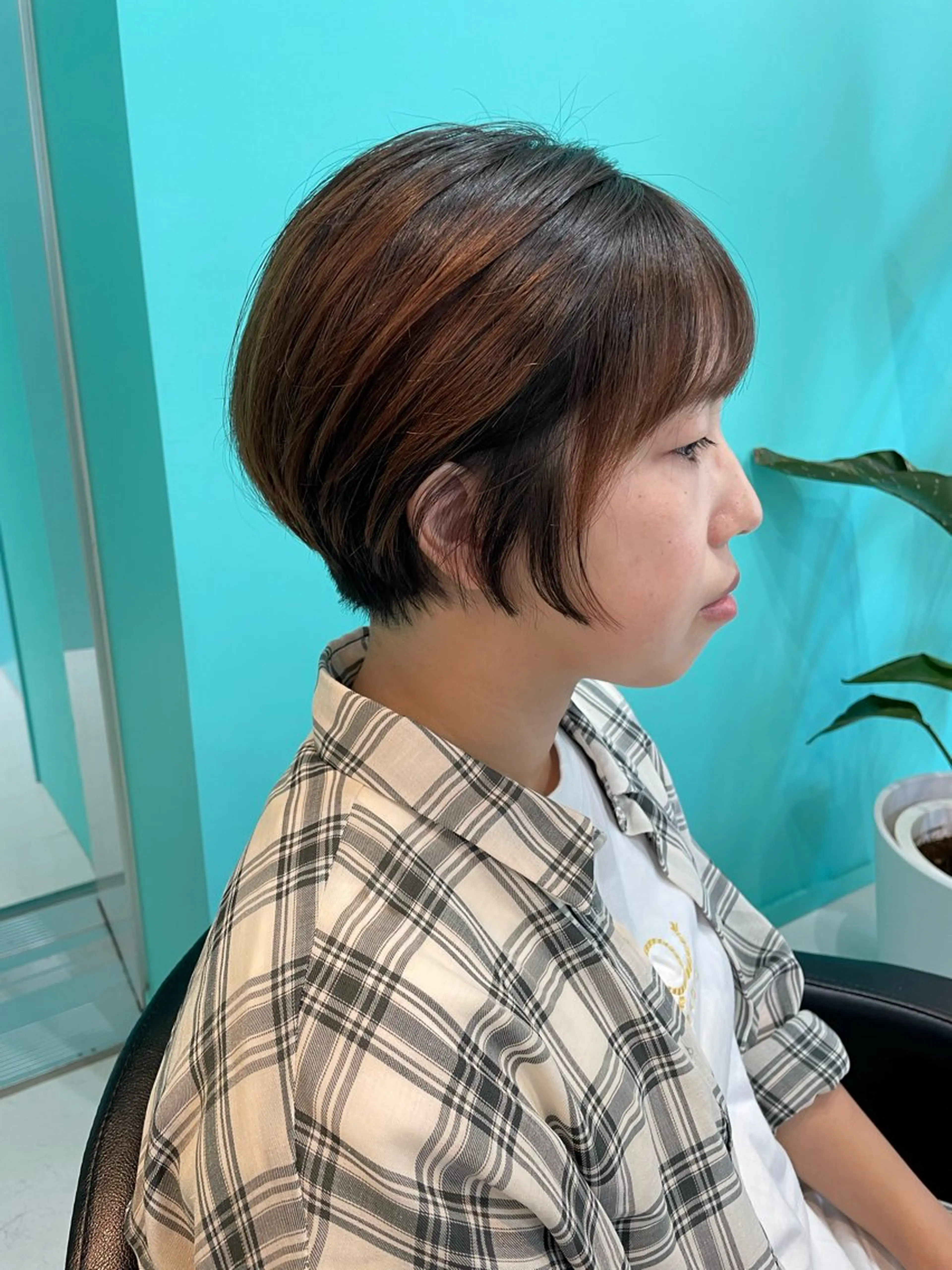 ショート カラー ショートレイヤー 丸みショート ブリーチ ダブルカラー レイヤーカット カット ヘアカラー トリートメント 🫧ショート/ボブ 池袋西口・泡渕✂️のヘアスタイル