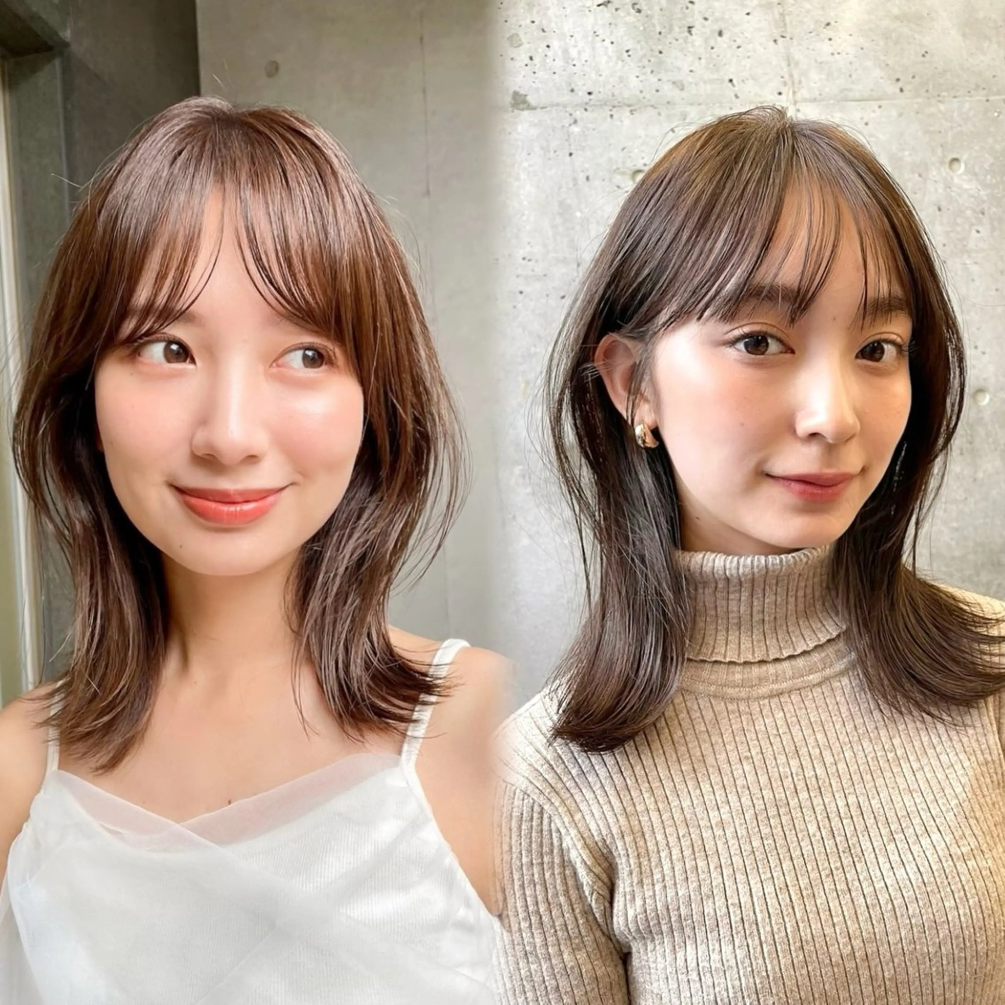 ミディアム カラー ミディアムレイヤー レイヤーカット カット ヘアカラー トリートメント TOI所属・内野   龍海 / レイヤーカットのヘアスタイル