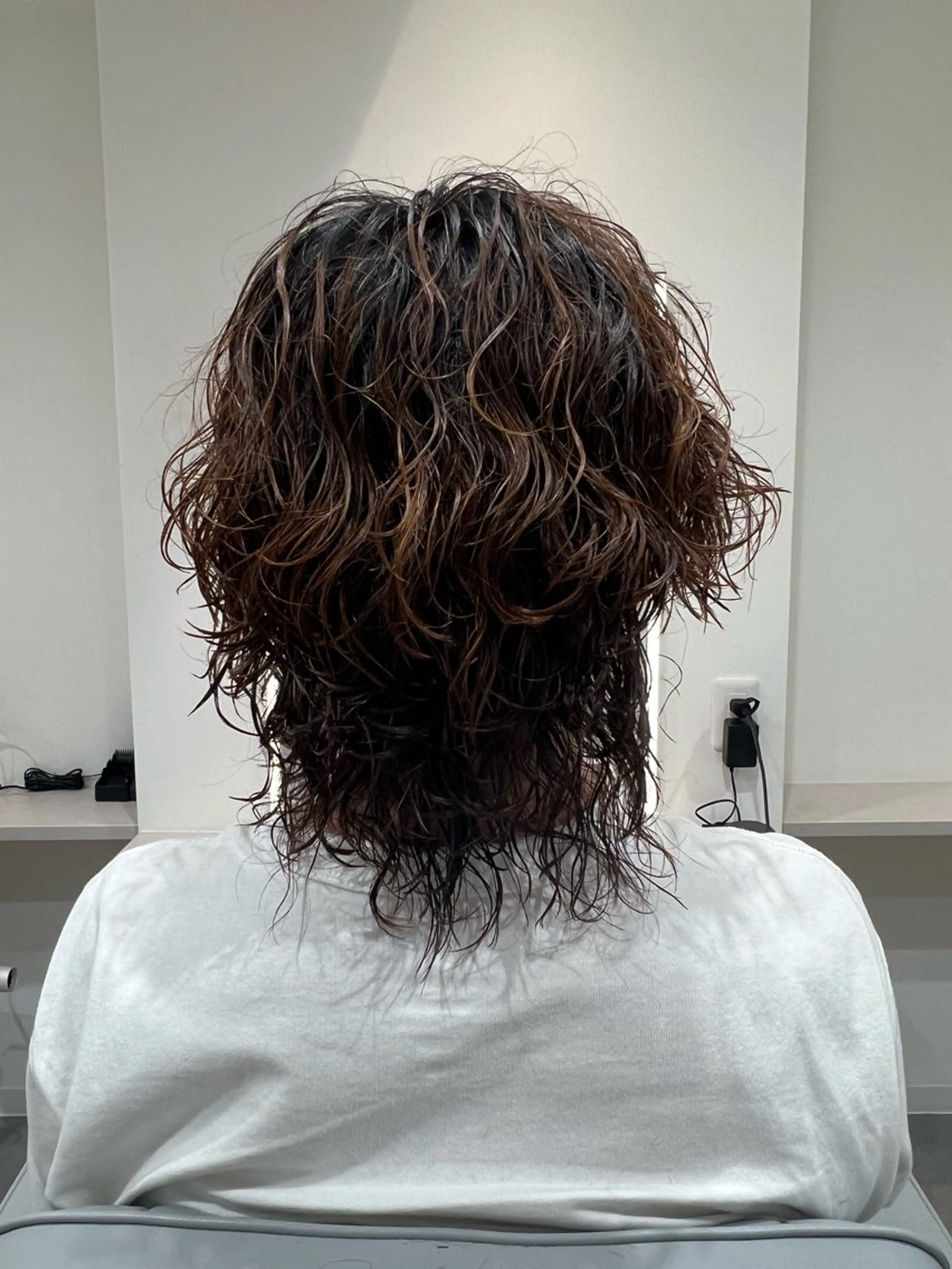 ミディアム パーマ メンズ Men's NAM 八角のヘアスタイル