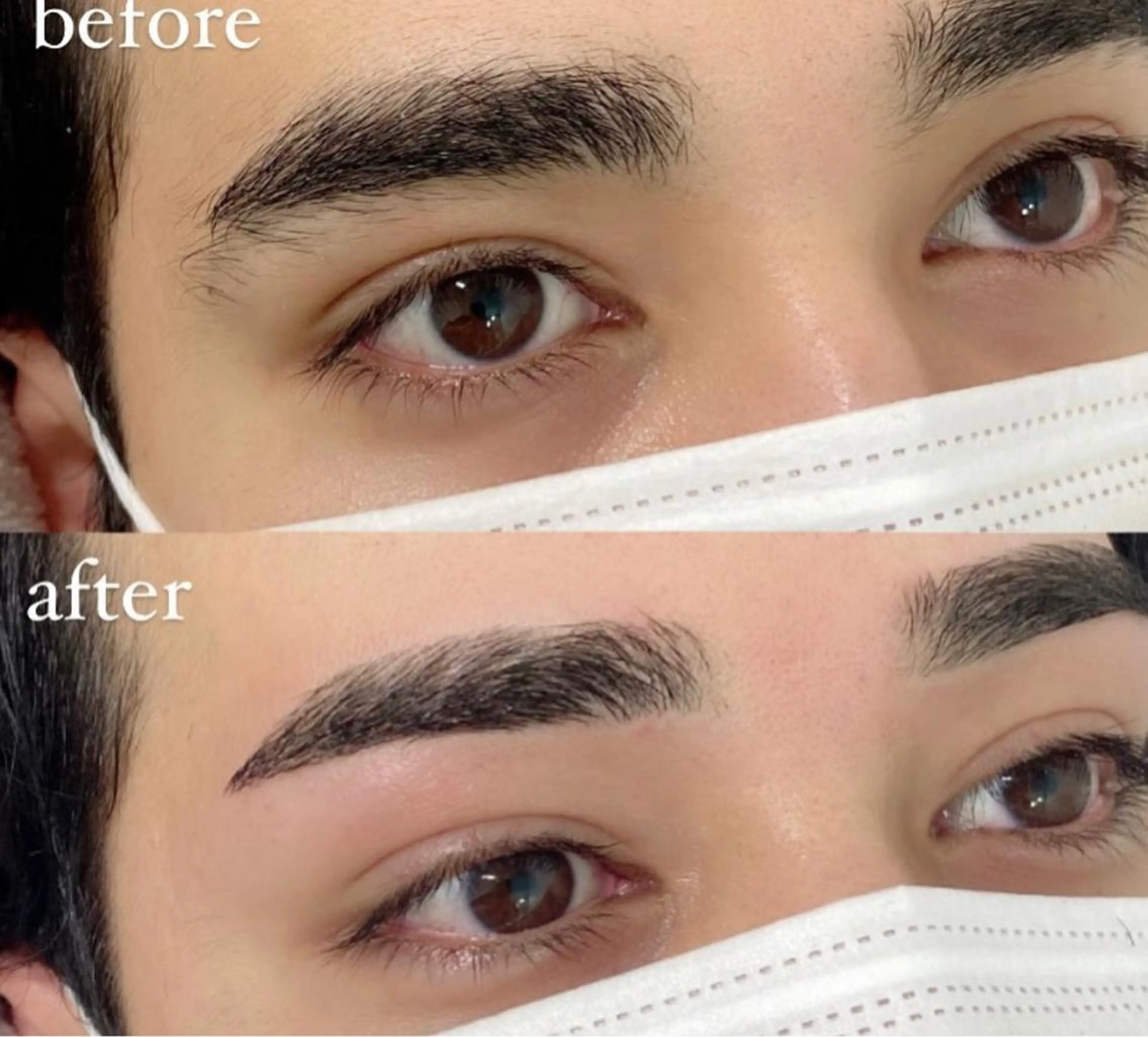 【メンズアイブロウWAX脱毛】の写真