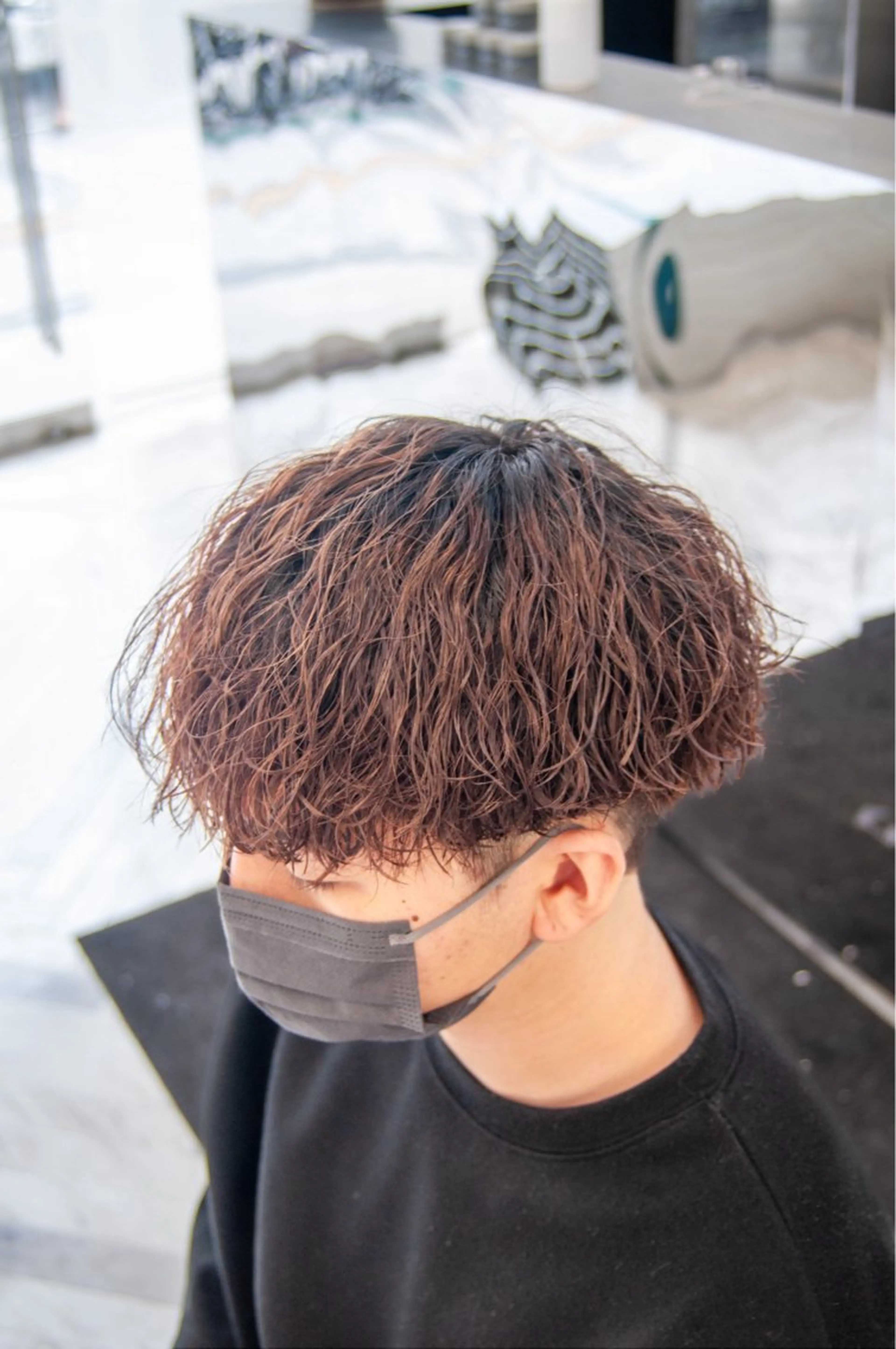 カラー メンズ カット パーマ シャドウパーマ/ ルーズパーマ/メンズのヘアスタイル