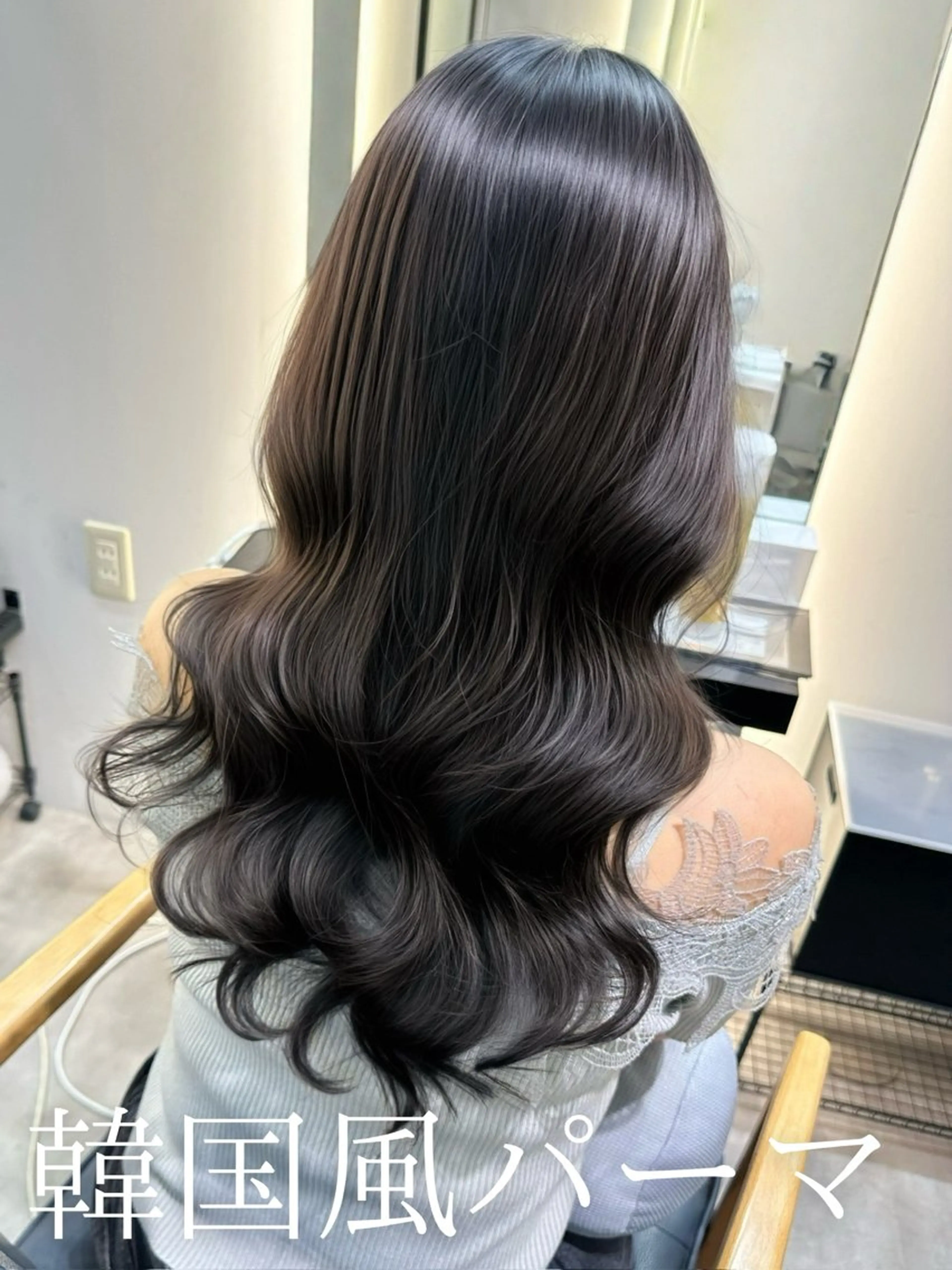 セミロング パーマ 韓国風パーマ/ 韓国ヘア/大森千寛のヘアスタイル