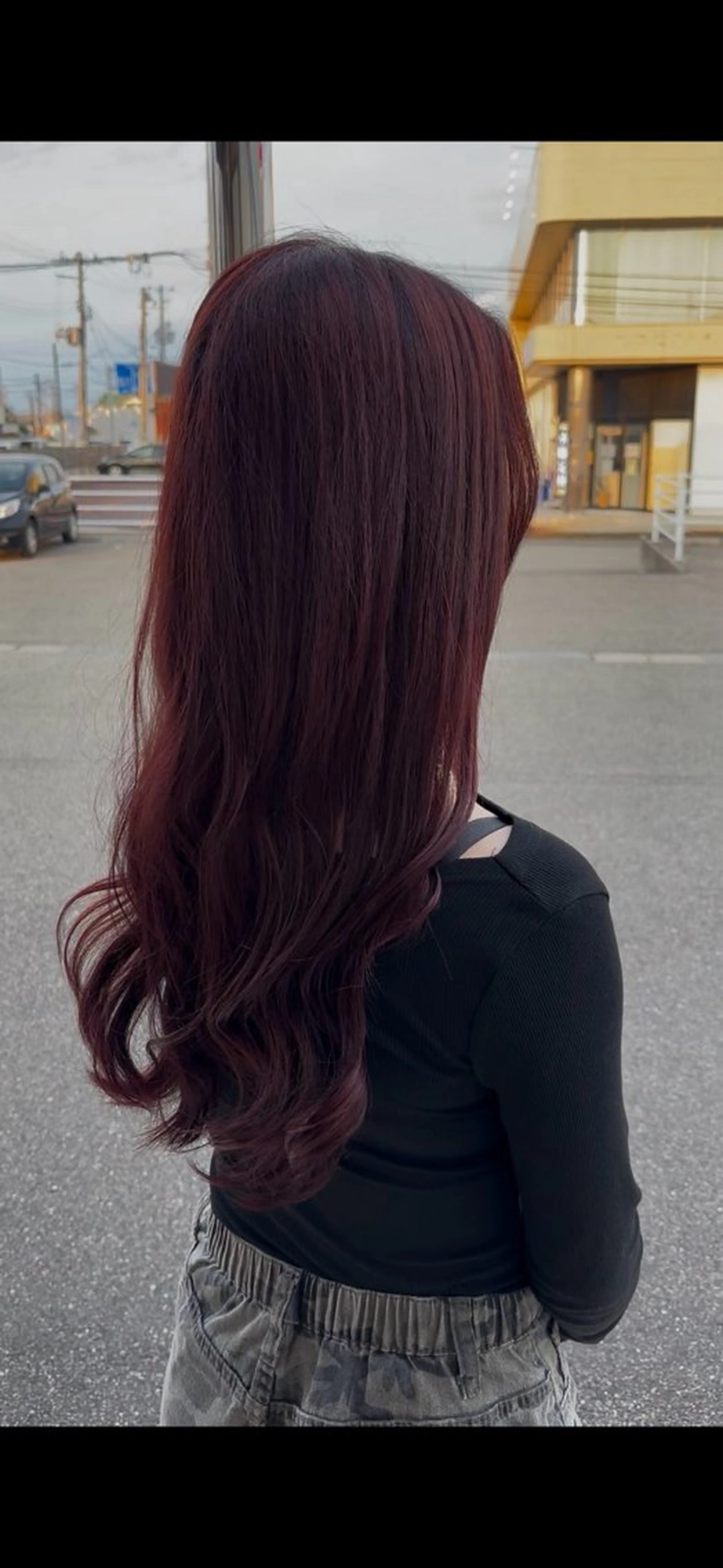 ロング カラー 坂詰 空のヘアスタイル