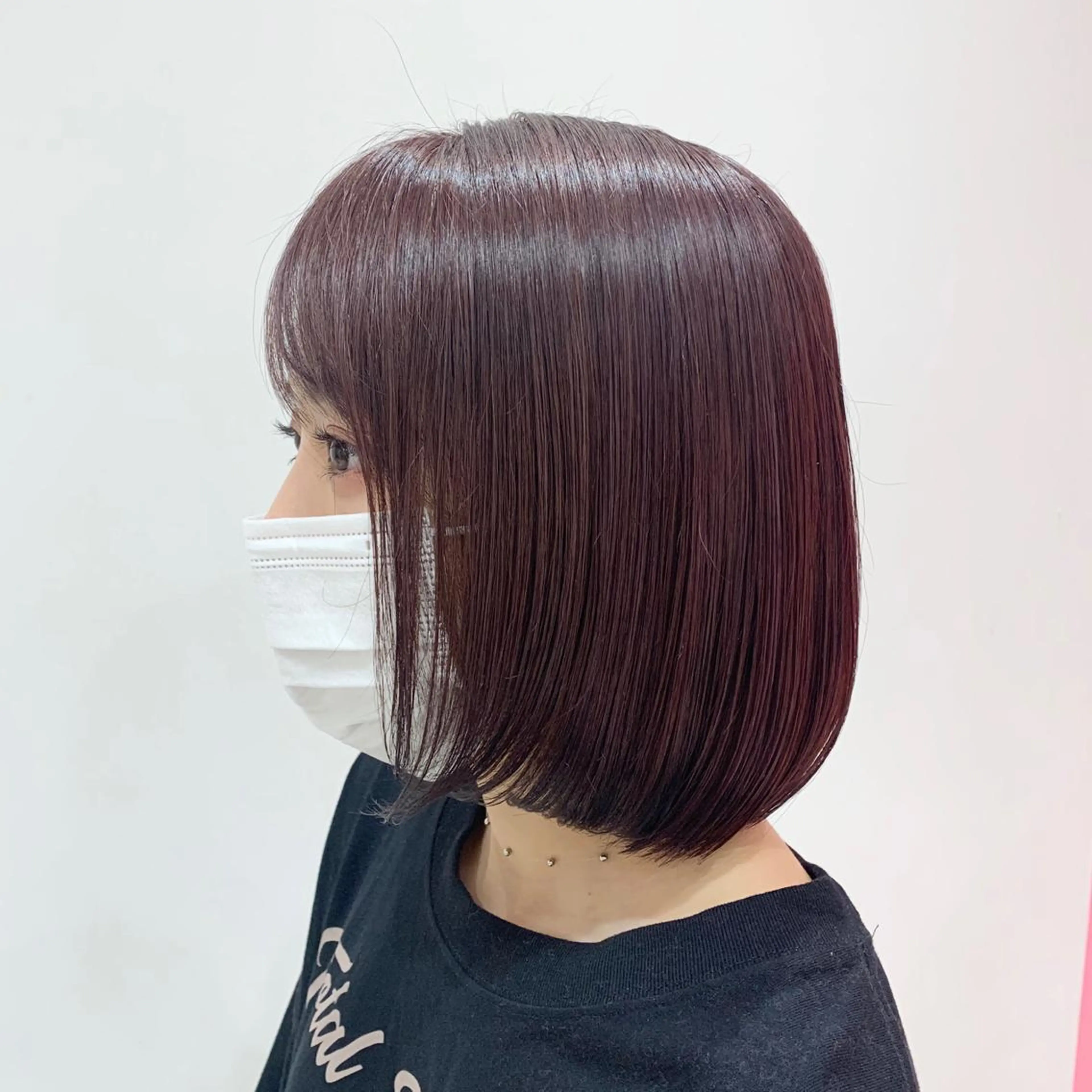 ショート カラー ラベンダーカラー ハッシュカット レイヤー池袋のヘアスタイル