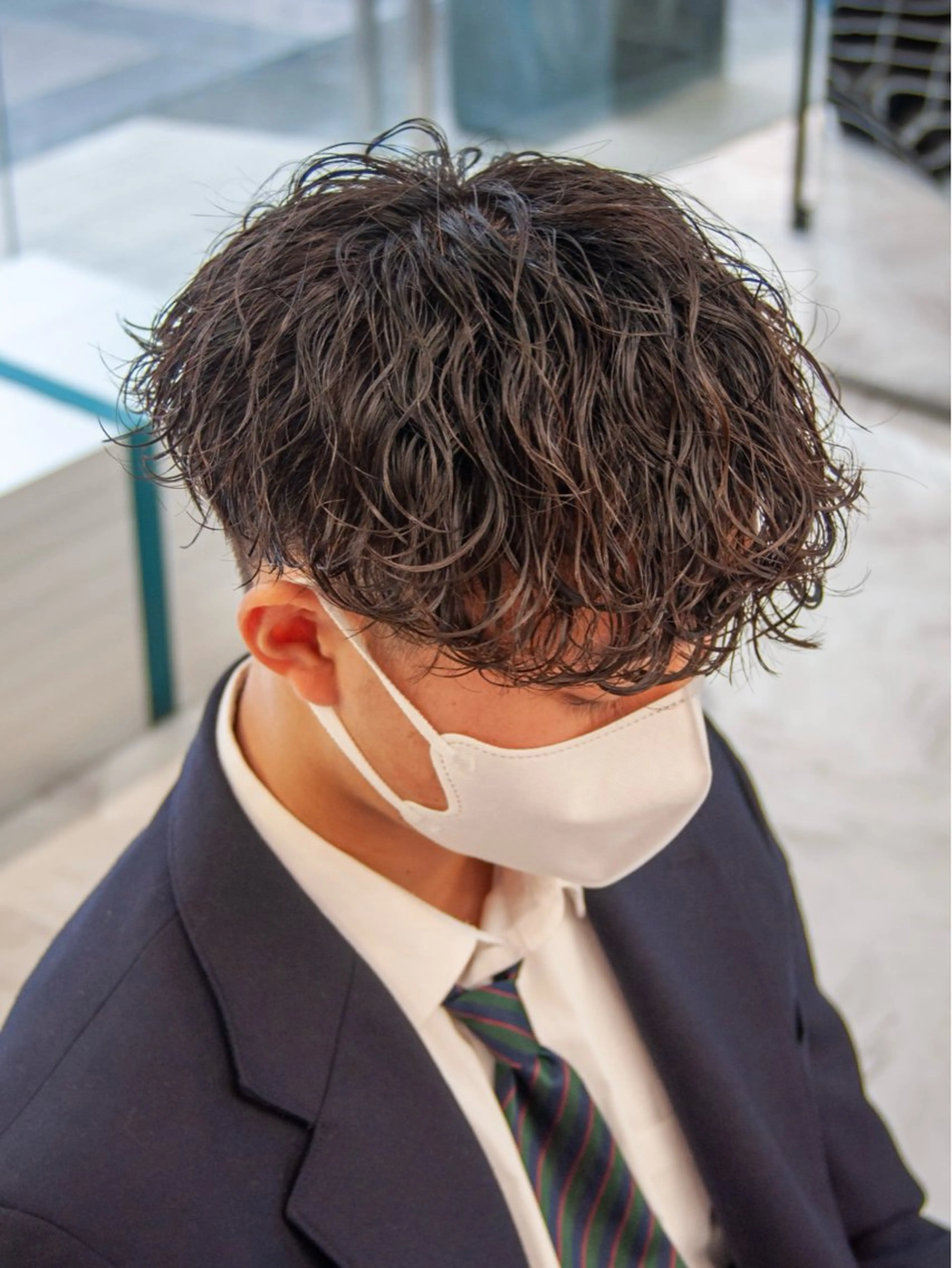 パーマ メンズ カット パーマ シャドウパーマ/ ルーズパーマ/メンズのヘアスタイル