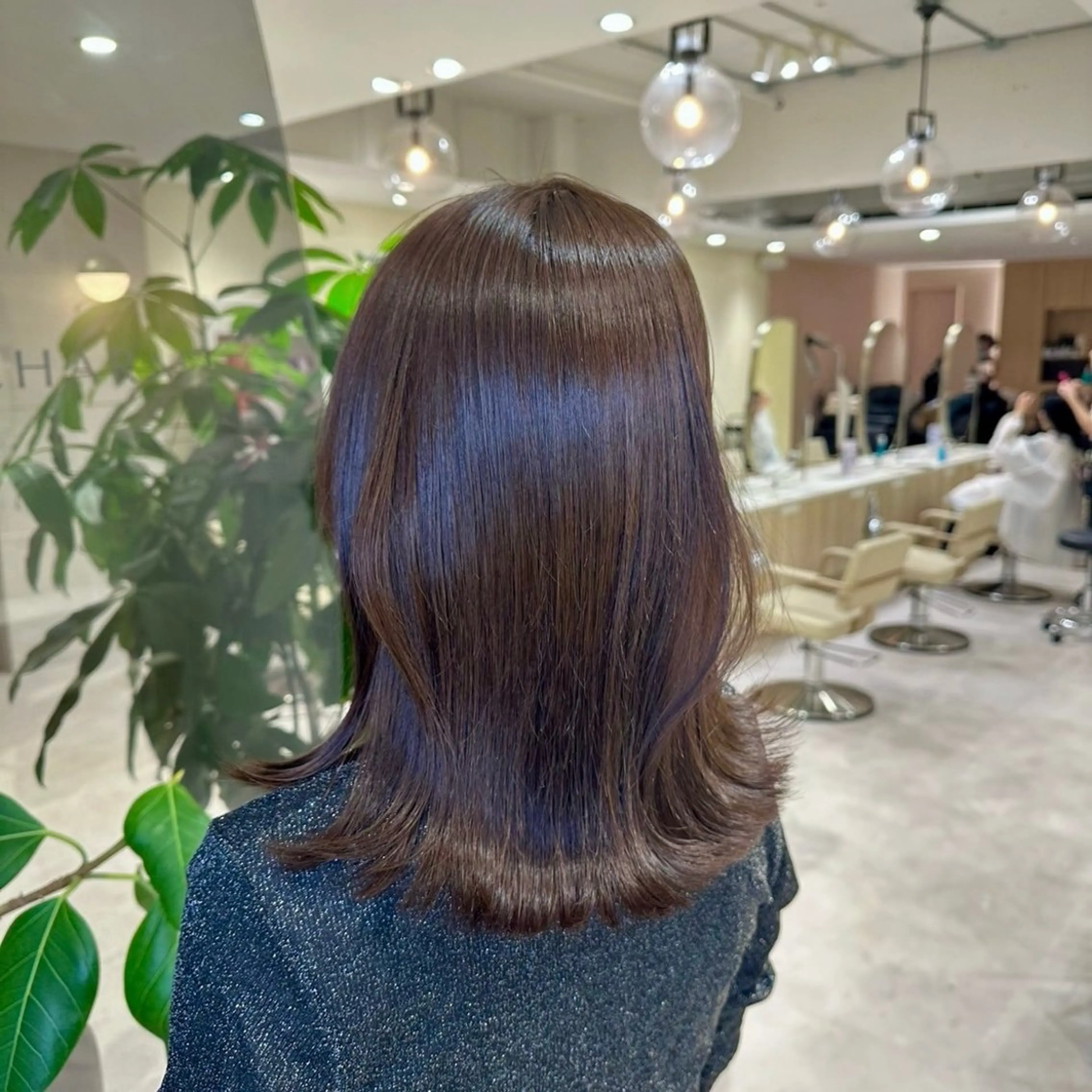 ミディアム カラー アッシュ アッシュブラウン ブラウンカラー イルミナカラー ボブ カット ヘアカラー Ms.CHARM所属・透明感カラー🌿 グレージュ🐺陽介のヘアスタイル
