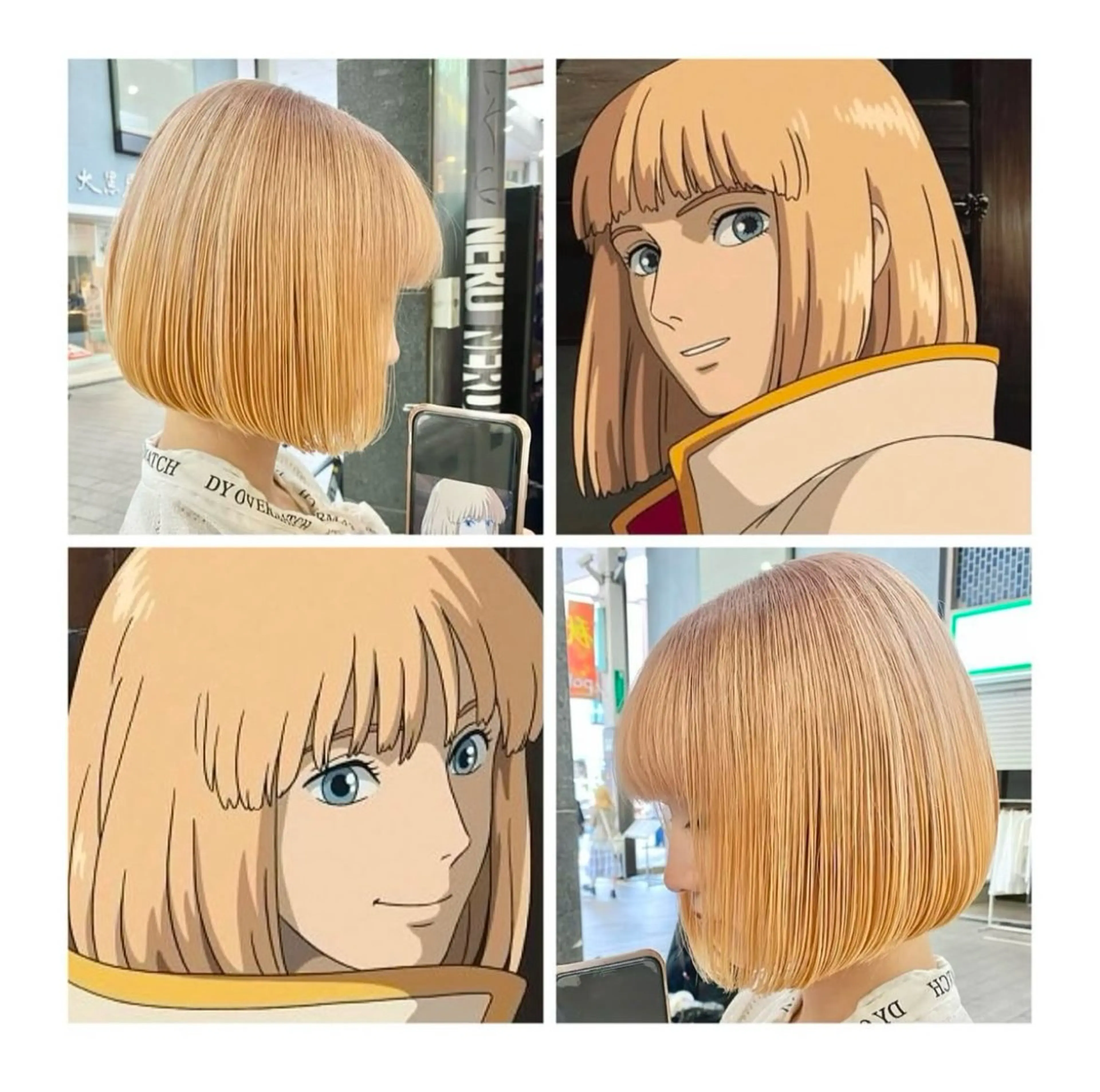 ショート カラー ブロンド ボブ ヘアカラー GARU-ガル-所属・TSUNO🦖 派手髪/オタク美容師のヘアスタイル