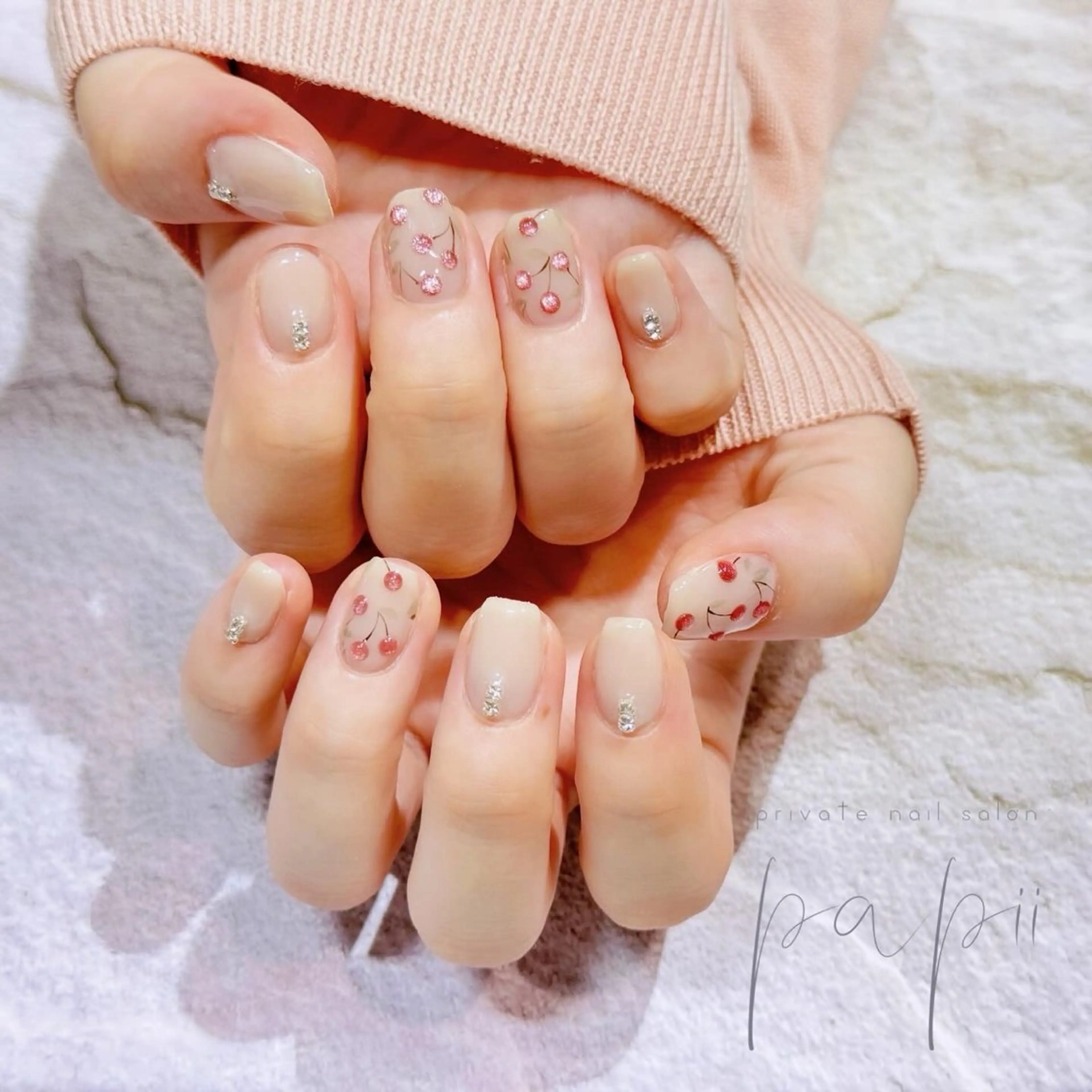 ネイル マグネットネイル ハンドネイル private nail salon papii所属・papii☆ kurodaのネイルデザイン