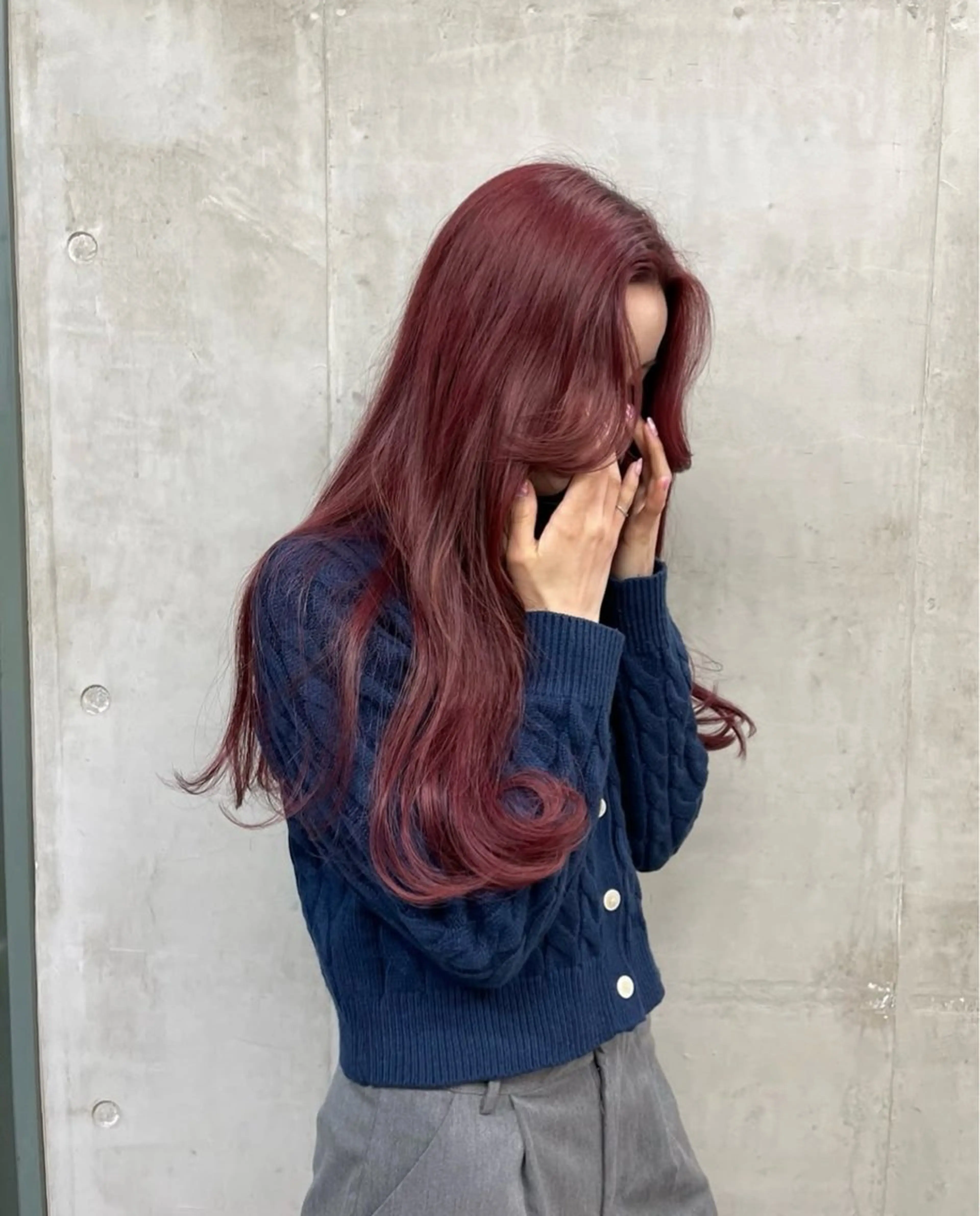 ロング カラー akari 🩵のヘアスタイル