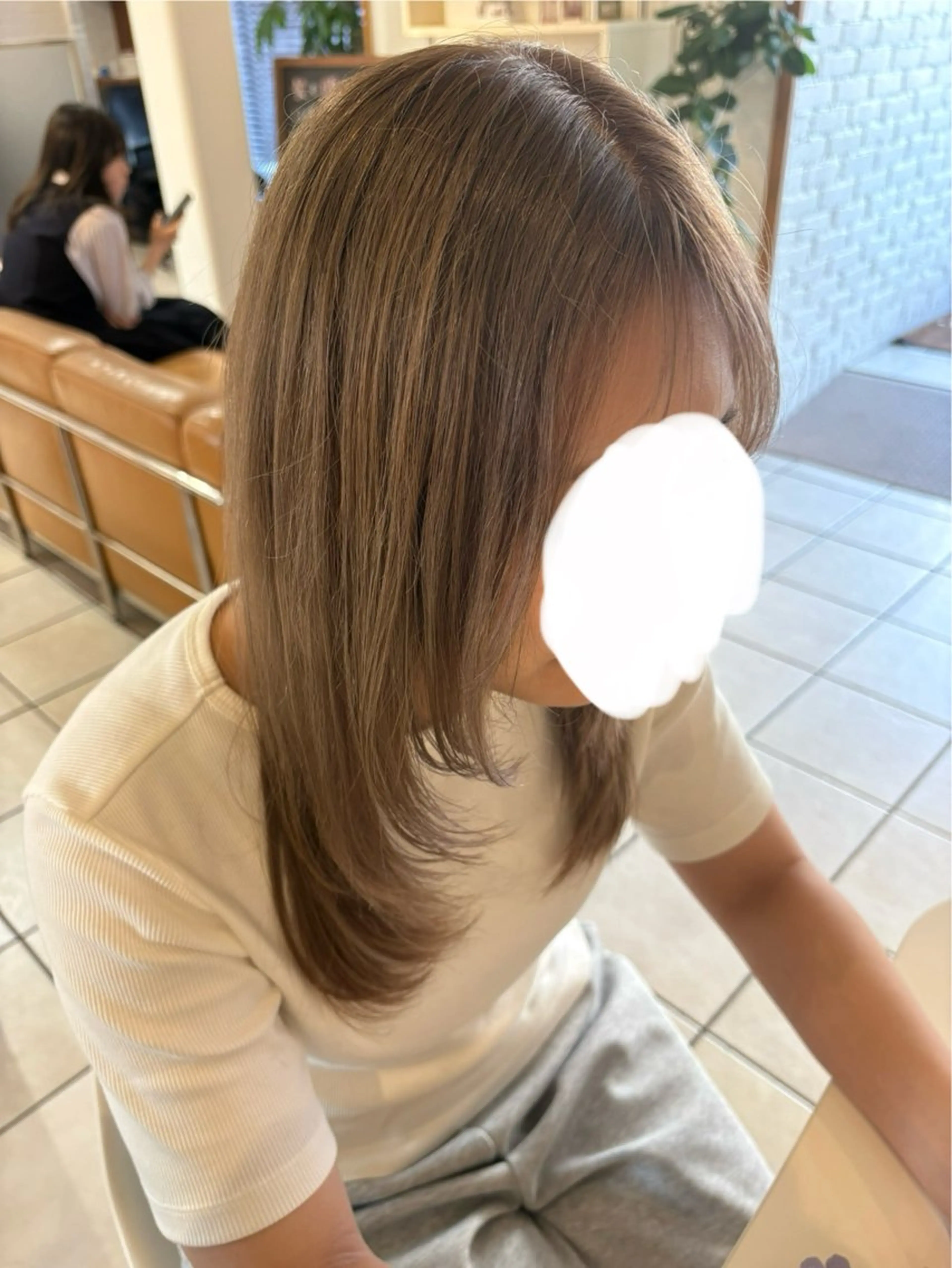 セミロング カラー ブリーチ レイヤーカット ヘアカラー トリートメント VANCOUNCIL春日井所属・春日井/ハイトーン /高発色カラー/中村のヘアスタイル