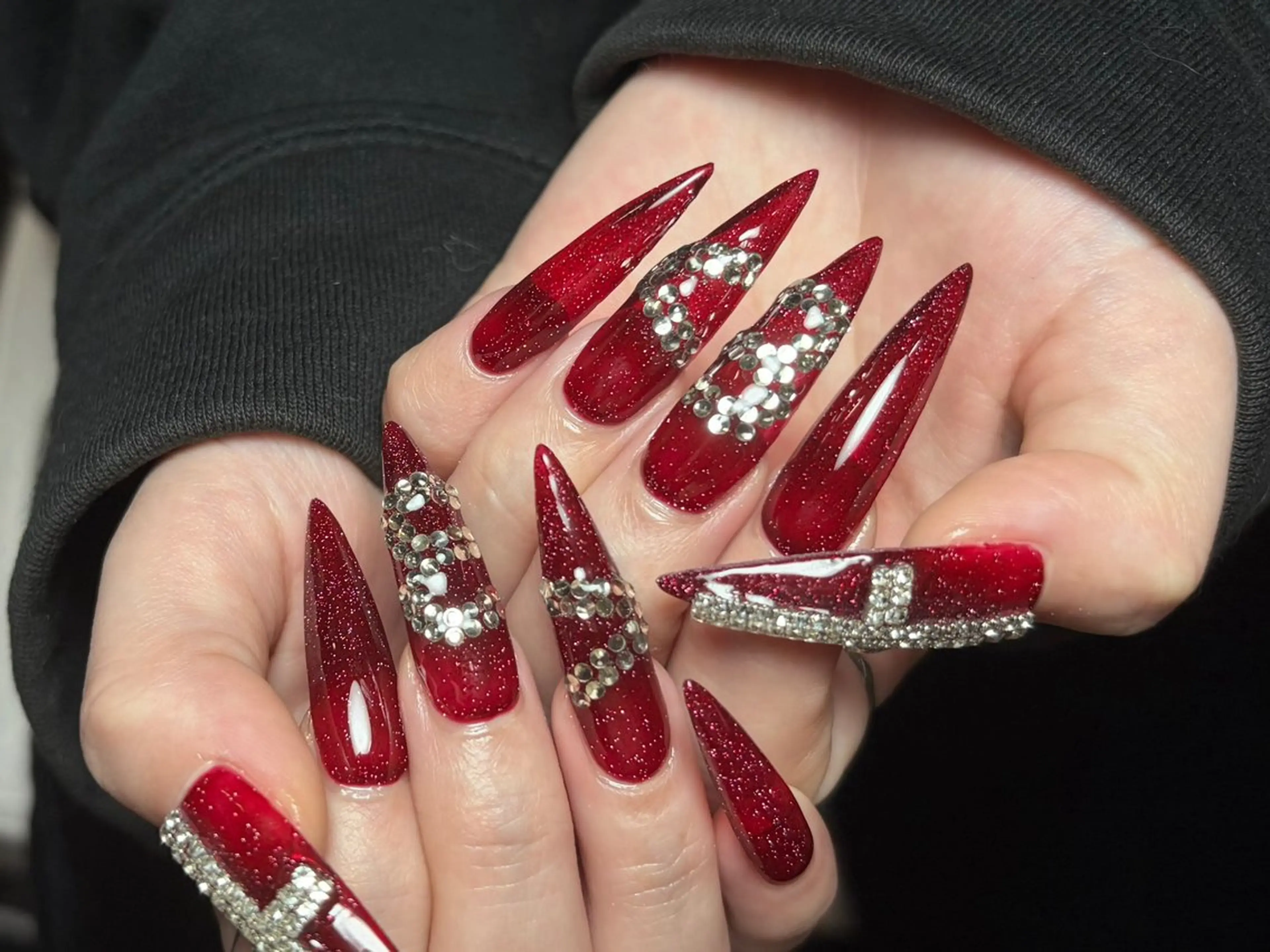 ネイル オーロラネイル チークネイル 長さ出し フットネイル フレンチネイル ハンドネイル J&C Nail Salon吉祥寺所属・YU KIのネイルデザイン