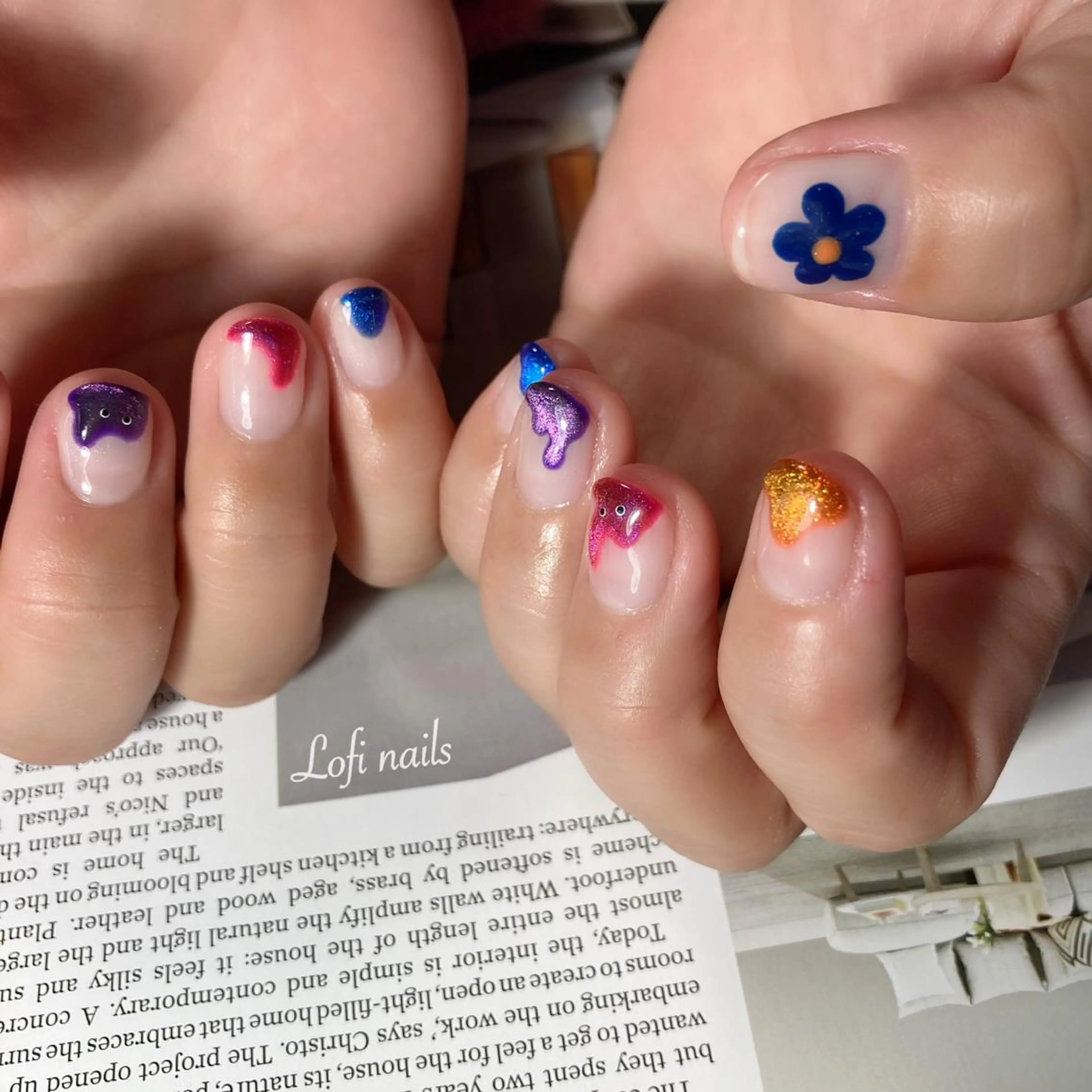 ショート ネイル Lofi nails ゆきこのネイルデザイン