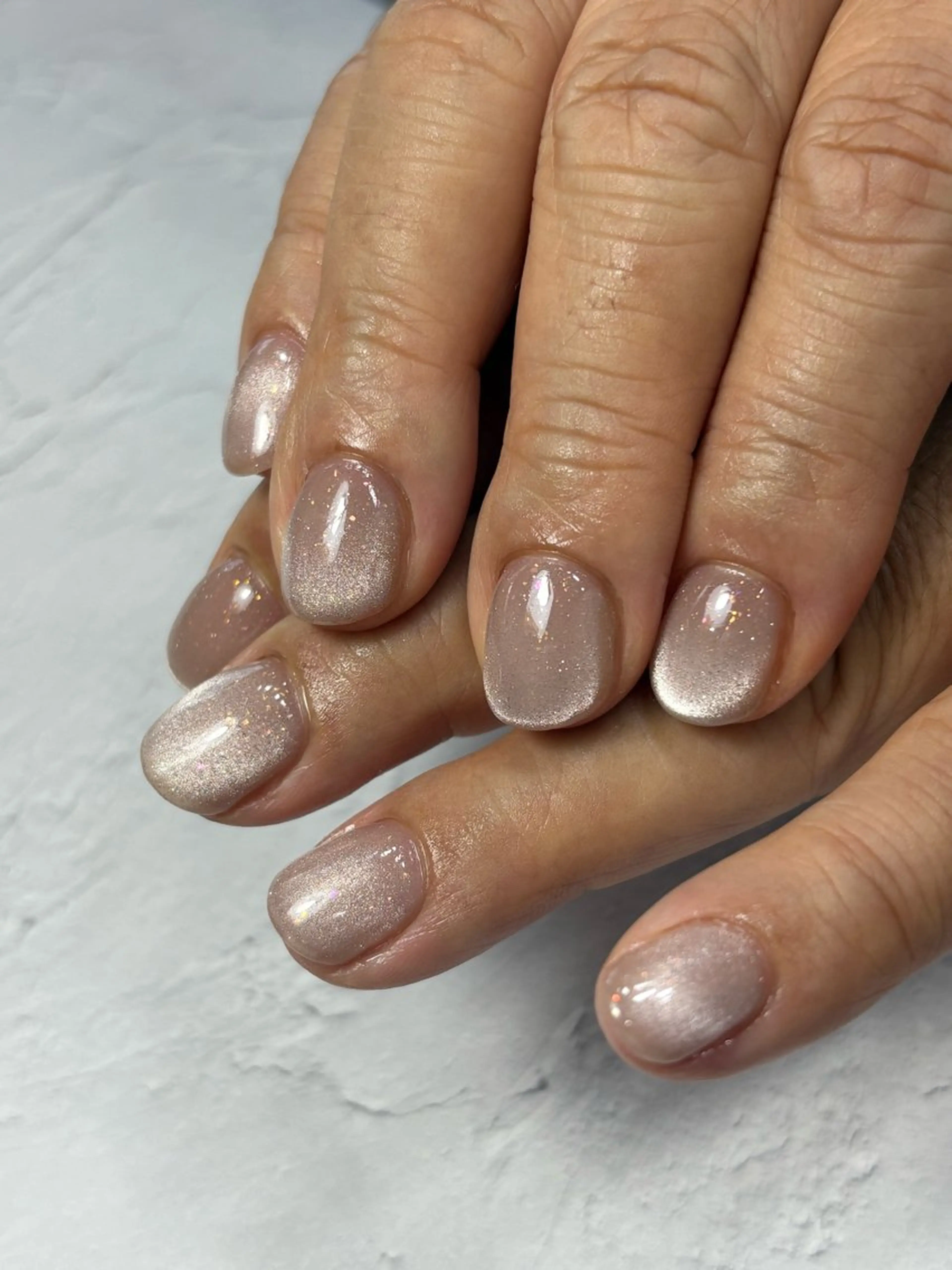 ネイル クリアネイル フラッシュネイル キラキラネイル マグネットネイル オフィスネイル Natuleaナチュリア所属・深爪矯正自爪育成専門 natuleaのネイルデザイン