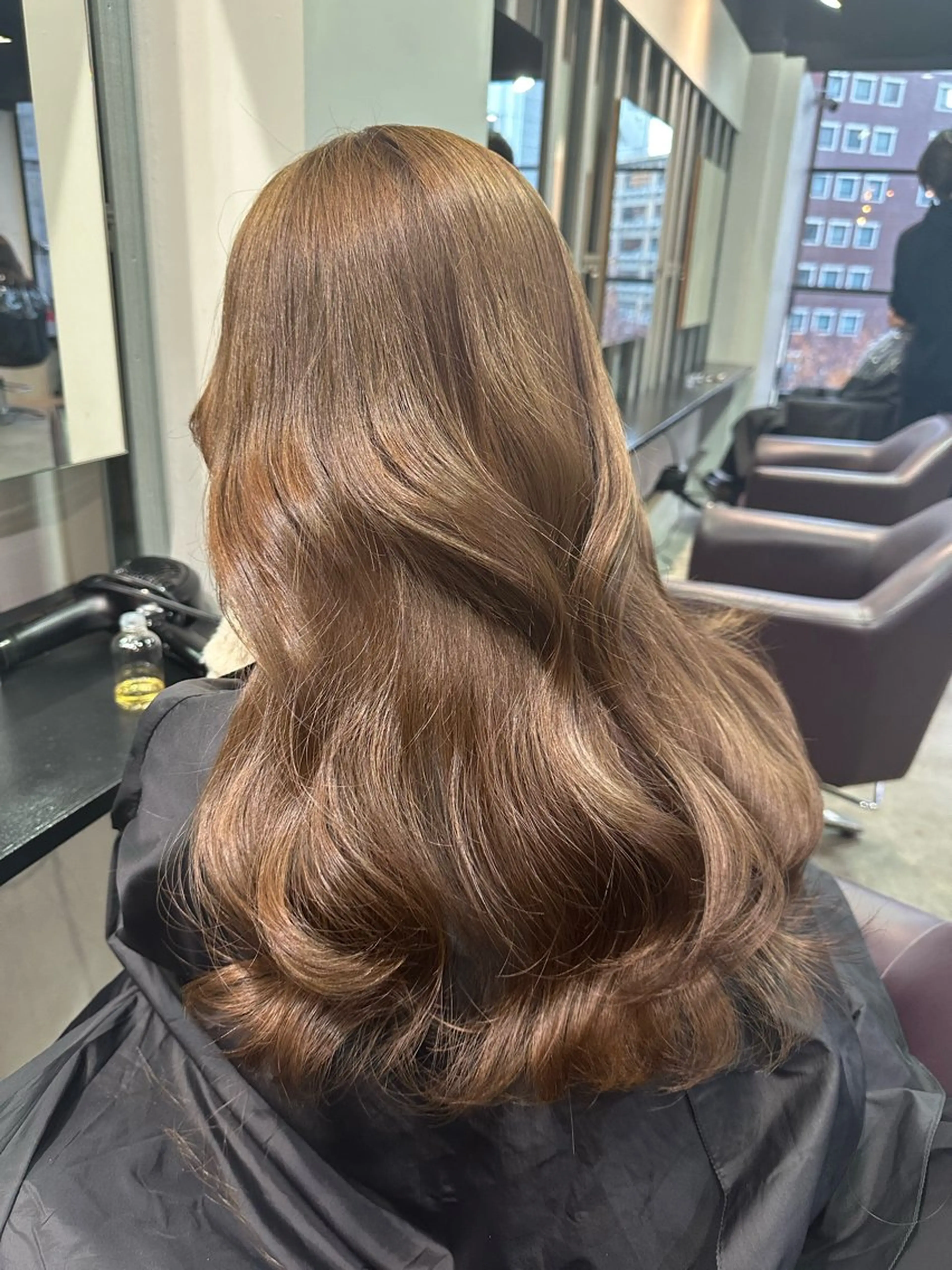 ロング カラー カット ヘアカラー トリートメント YEAU　PLUS所属・極上の艶髪 RINAのヘアスタイル