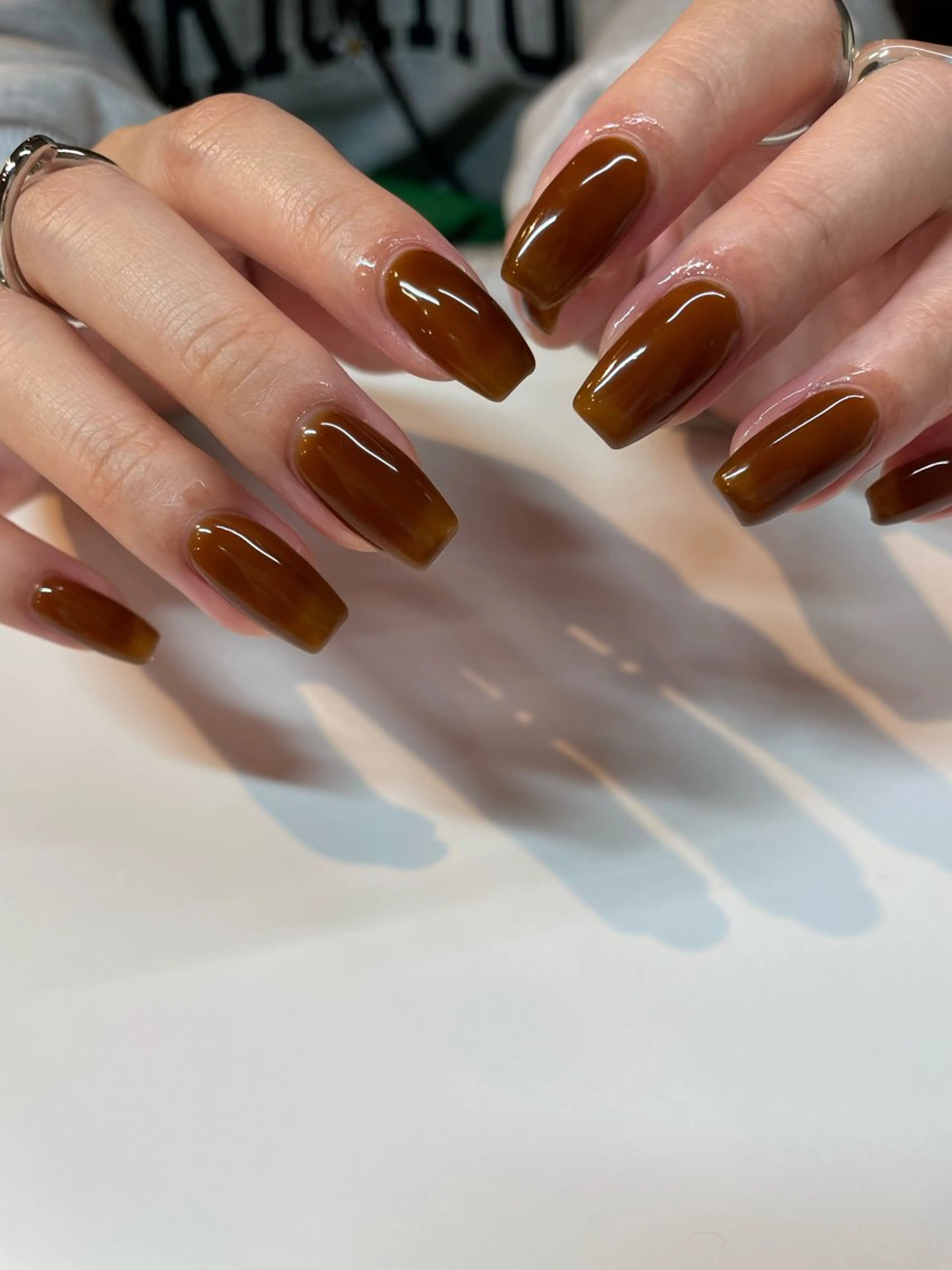 ネイル ワンカラーネイル Manon Yuiのマツエク・マツパデザイン