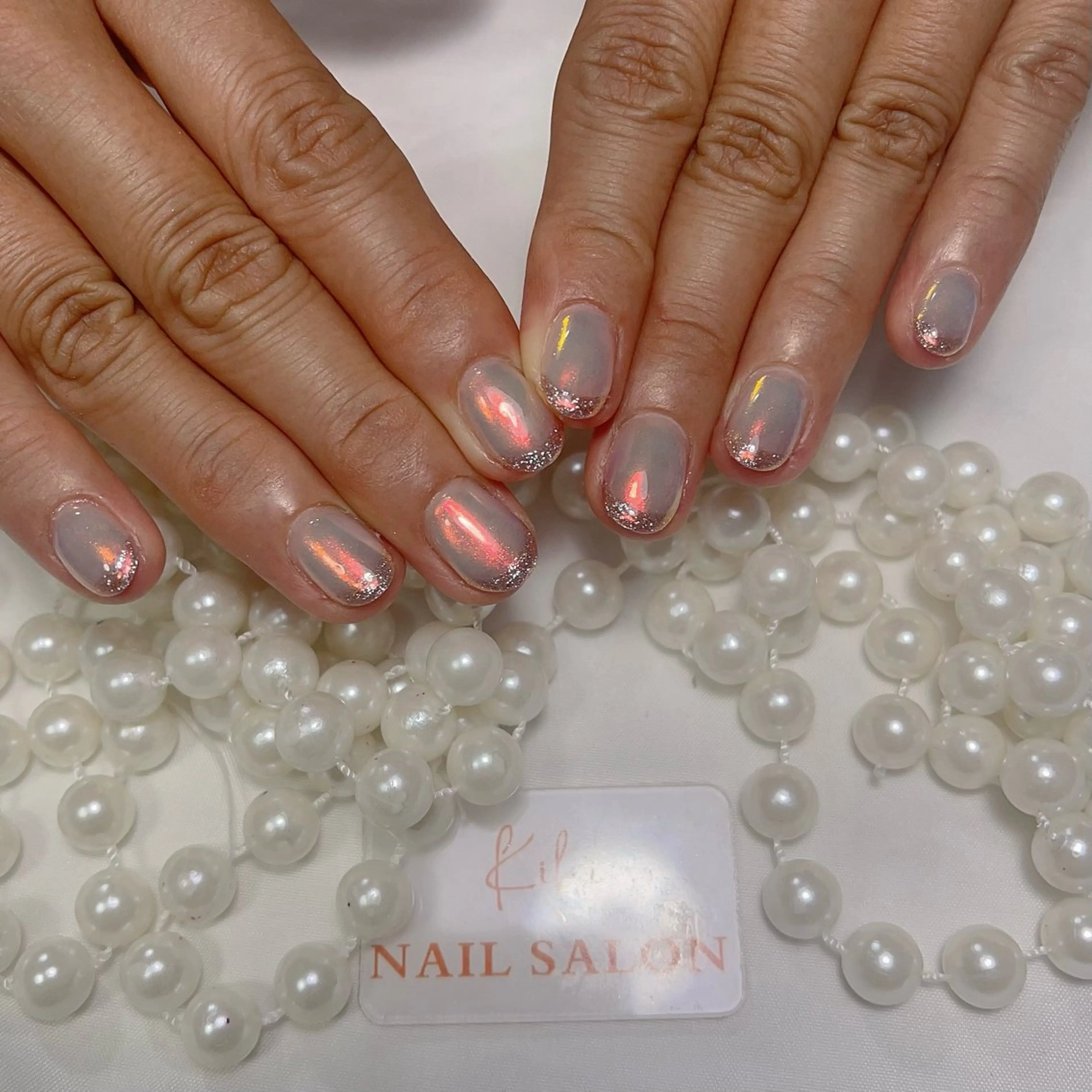 ネイル アートネイル フレンチネイル ジェルネイル グラデーション 韓国ネイル ハンドネイル 💕鈴木ユリ パラジェル/オフ無料のネイルデザイン