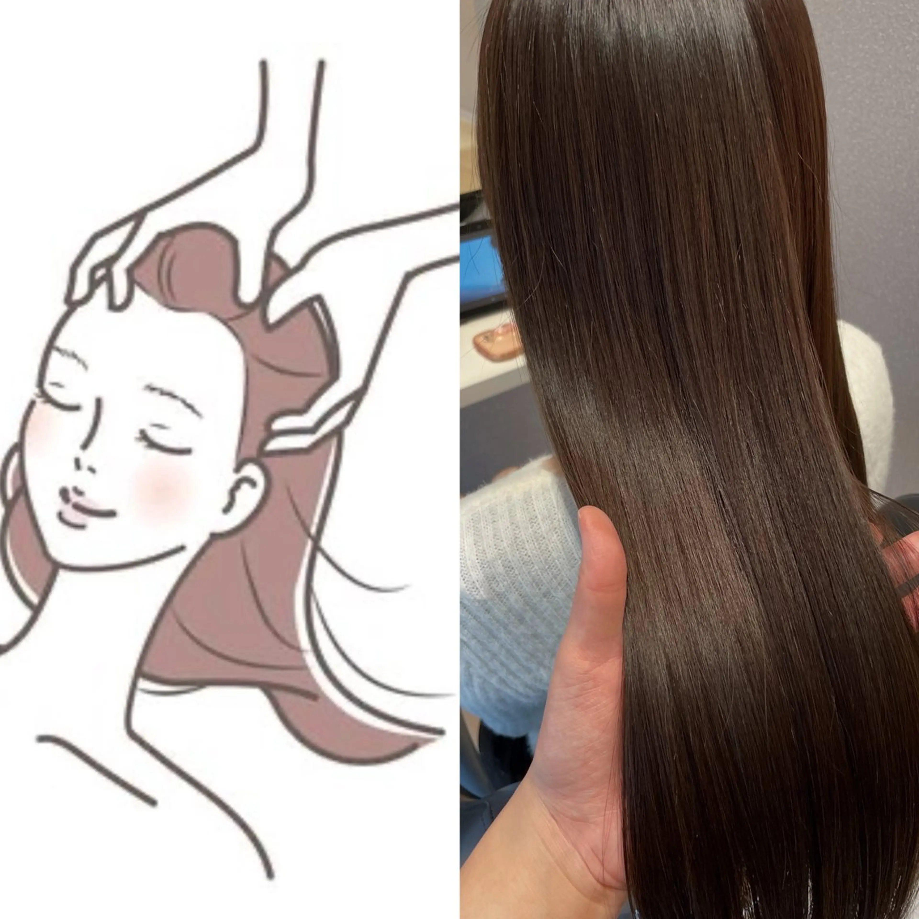 《ヘアダメージケア・頭皮スペシャルケア》カラー＋ヘッドスパ＋TOKIOトリートメント🧖‍♀️✨の写真