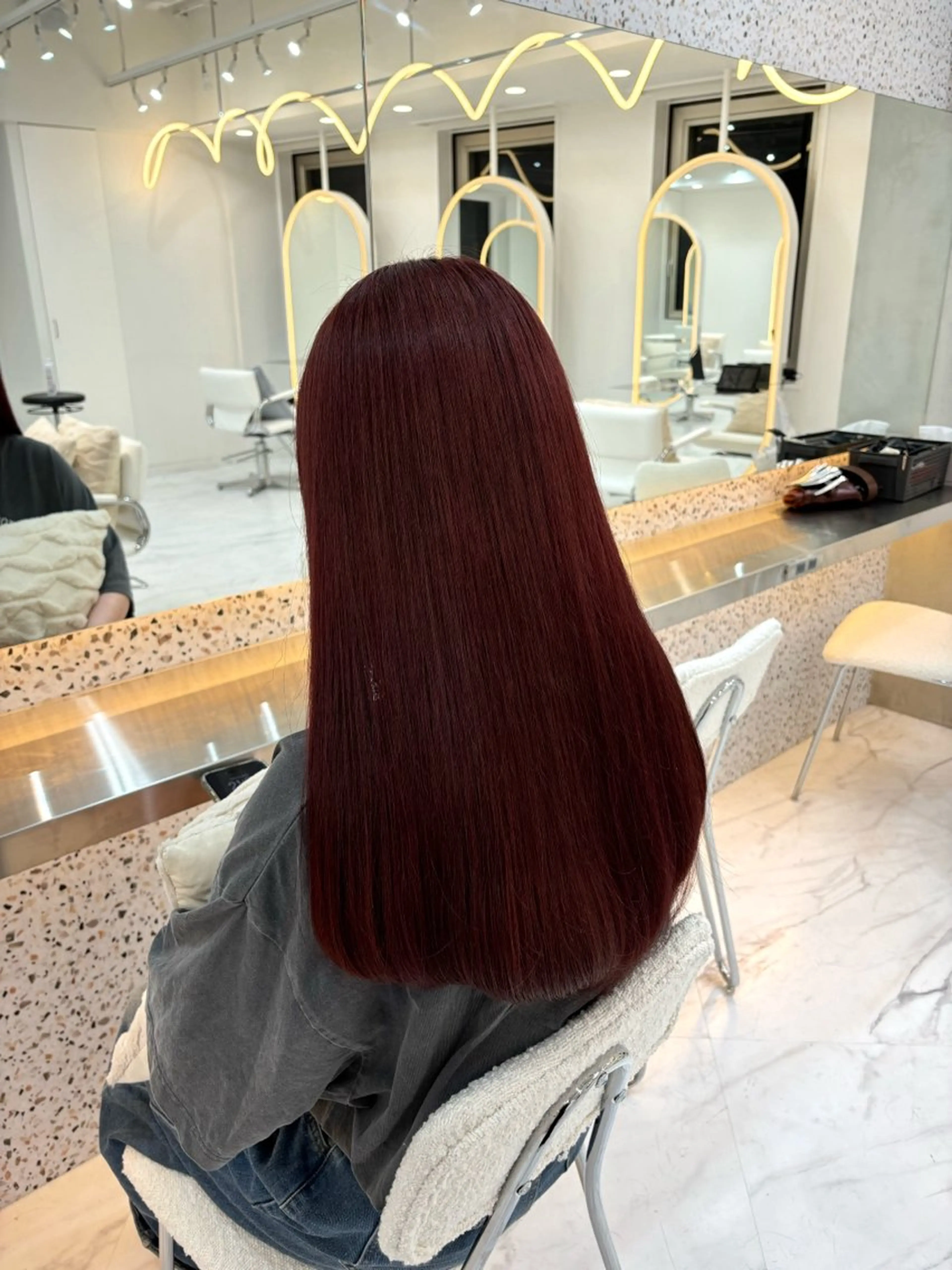 ロング レイヤーカット×暖色 カラー🎀ASAKAのヘアスタイル