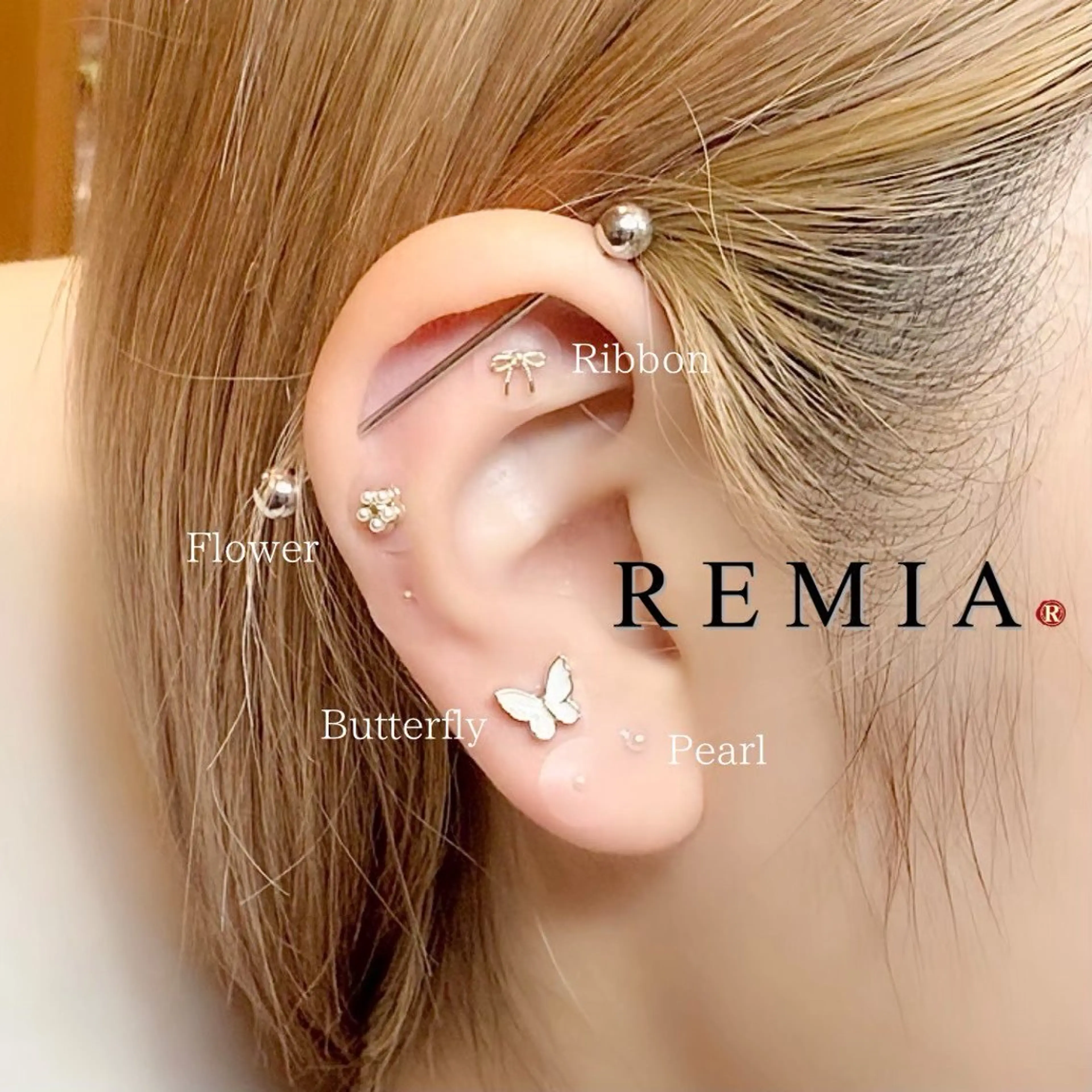 🖤耳つぼジュエリー10粒まで🖤の写真