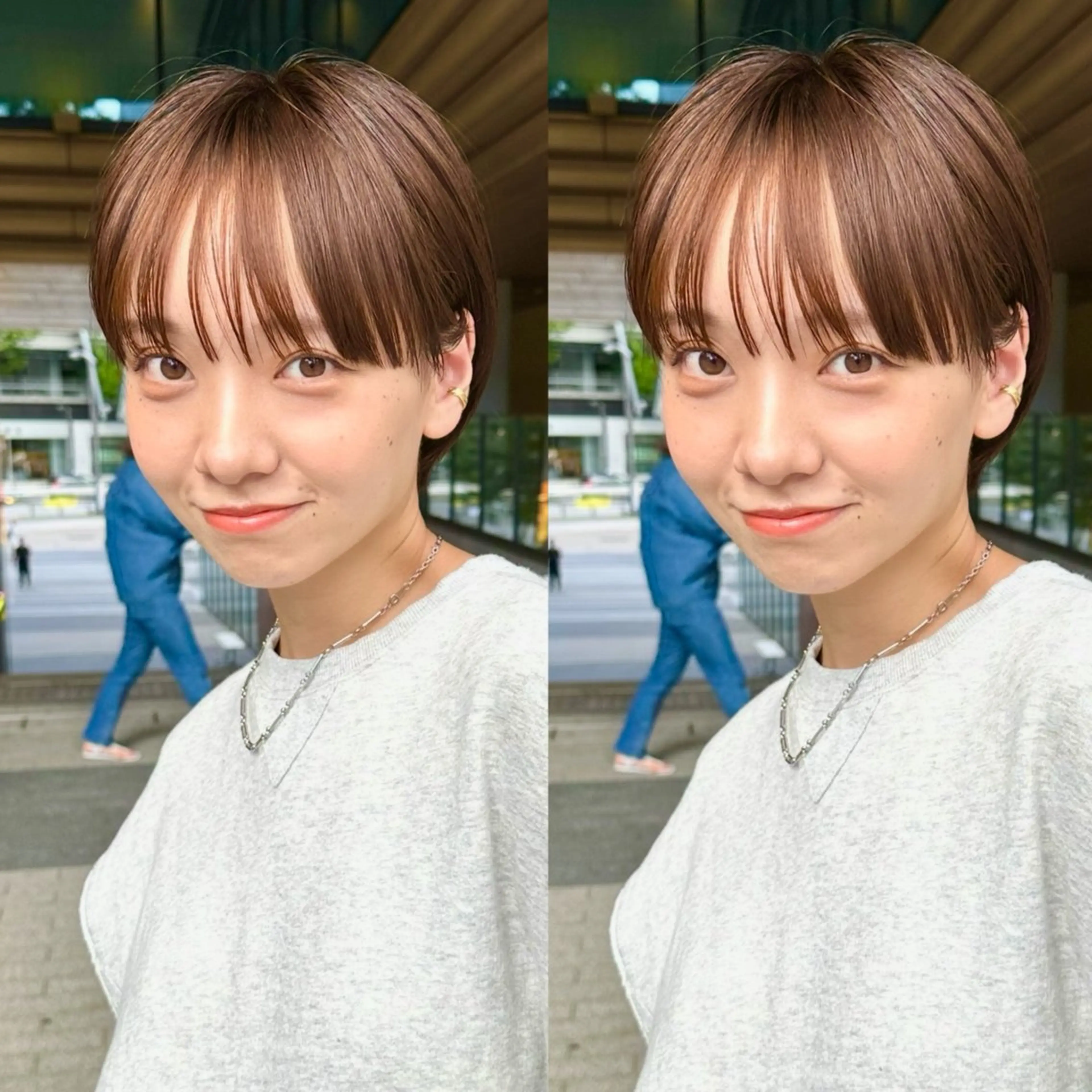 ショート カット ヘアカラー 骨格診断で絶対可愛い ✨丸みショート✨凌弥のヘアスタイル