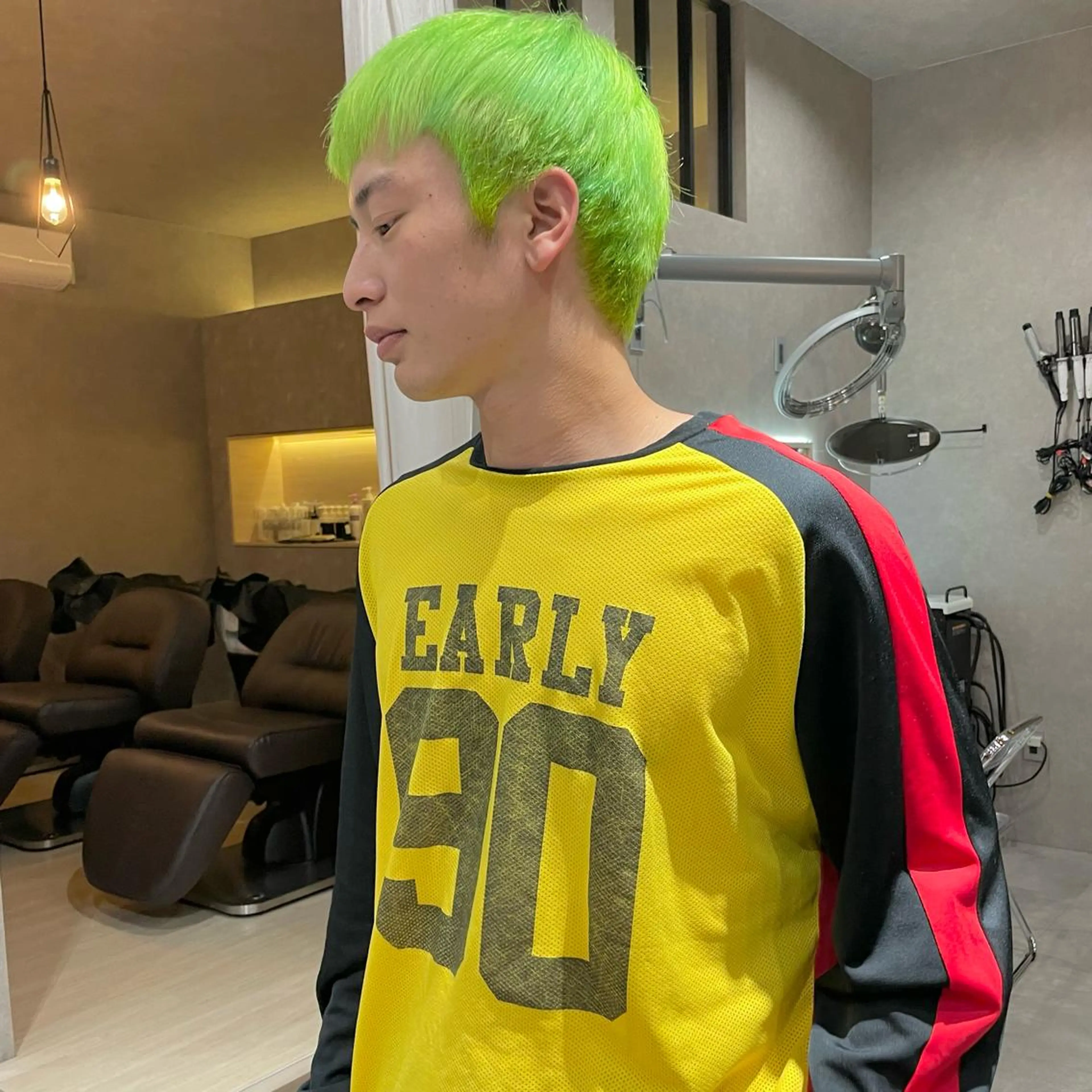 カラー メンズ はちすか るかのヘアスタイル