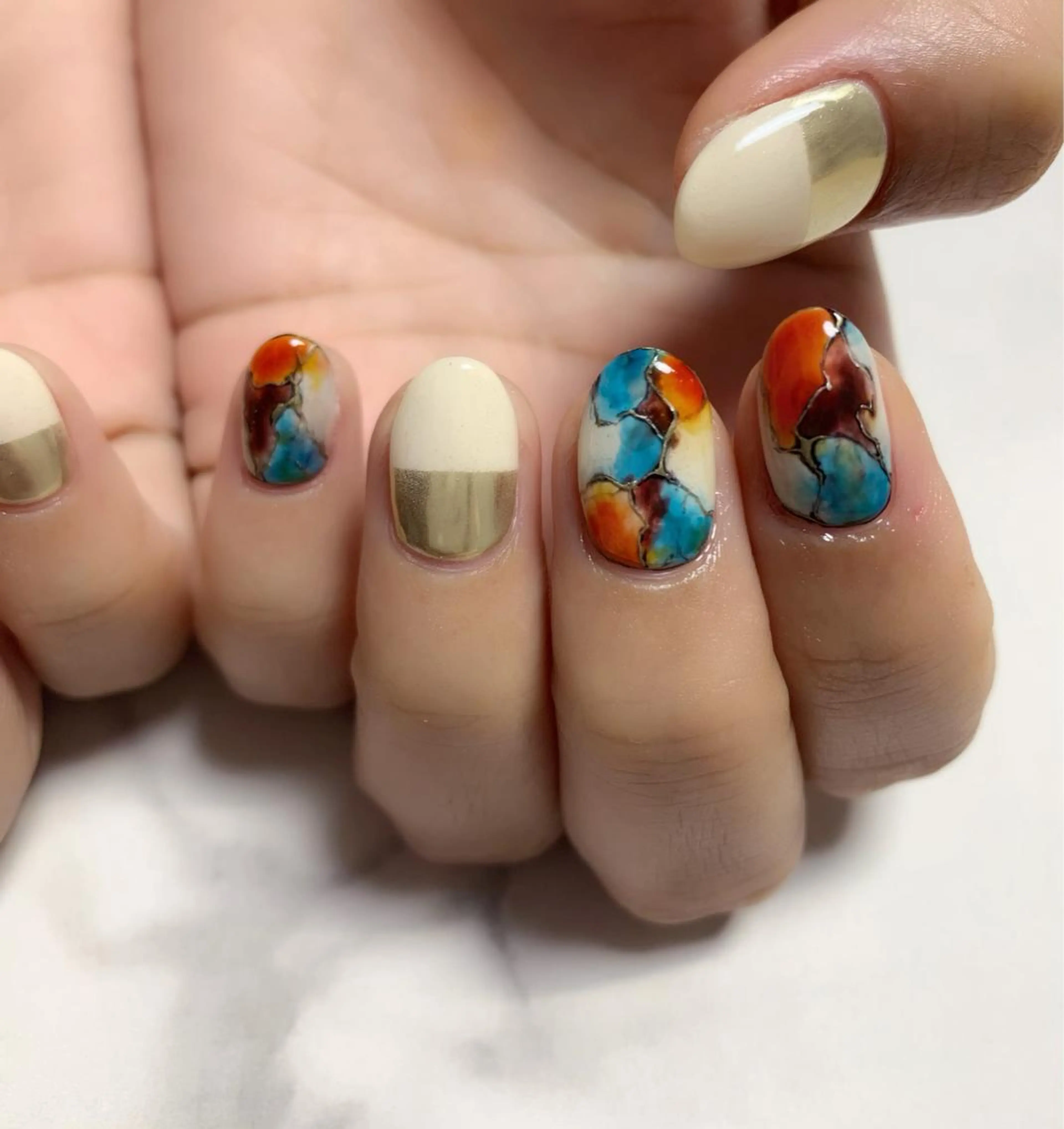 ネイル アートネイル nail salon en familleのネイルデザイン