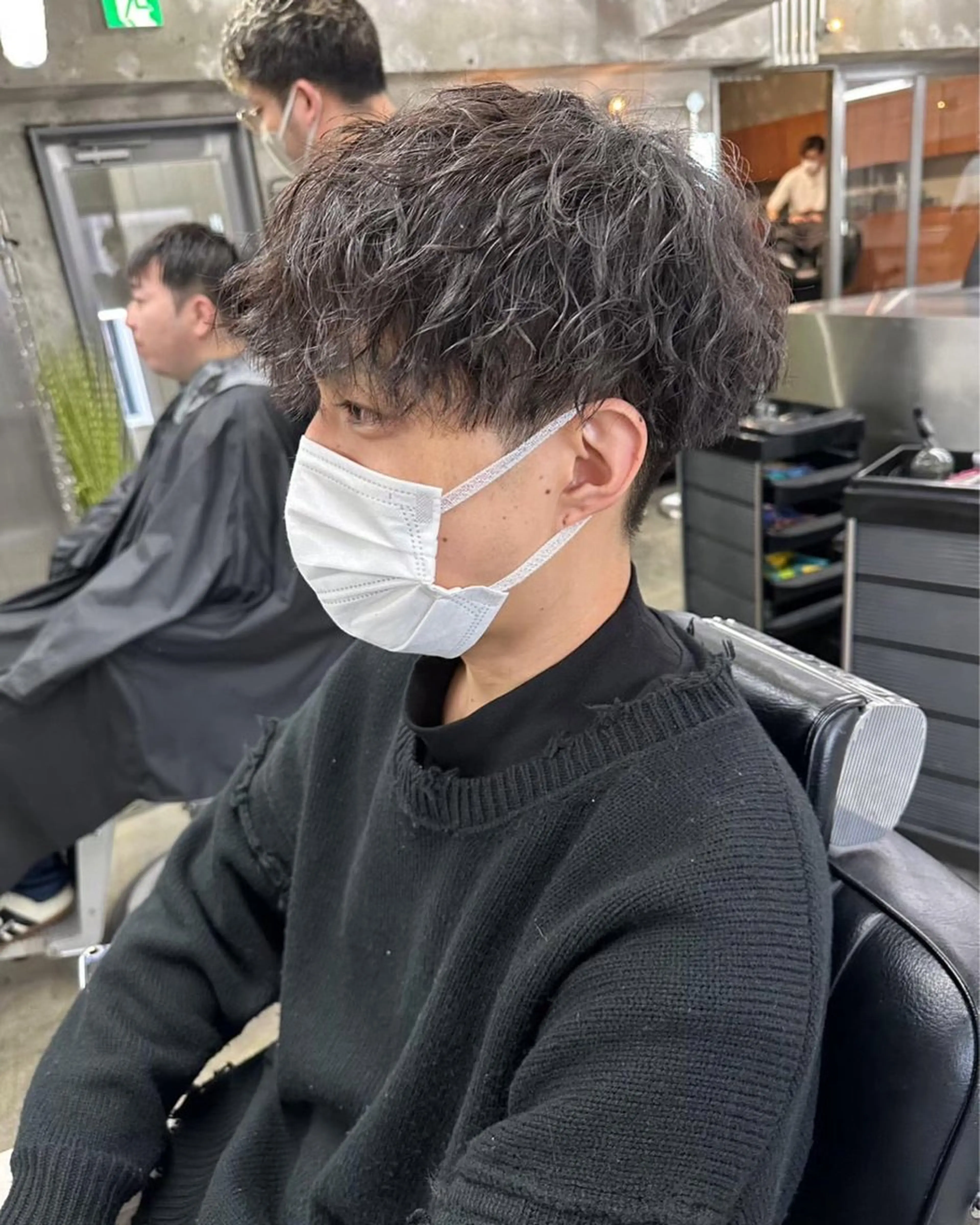 パーマ メンズ 畑中 希望のヘアスタイル