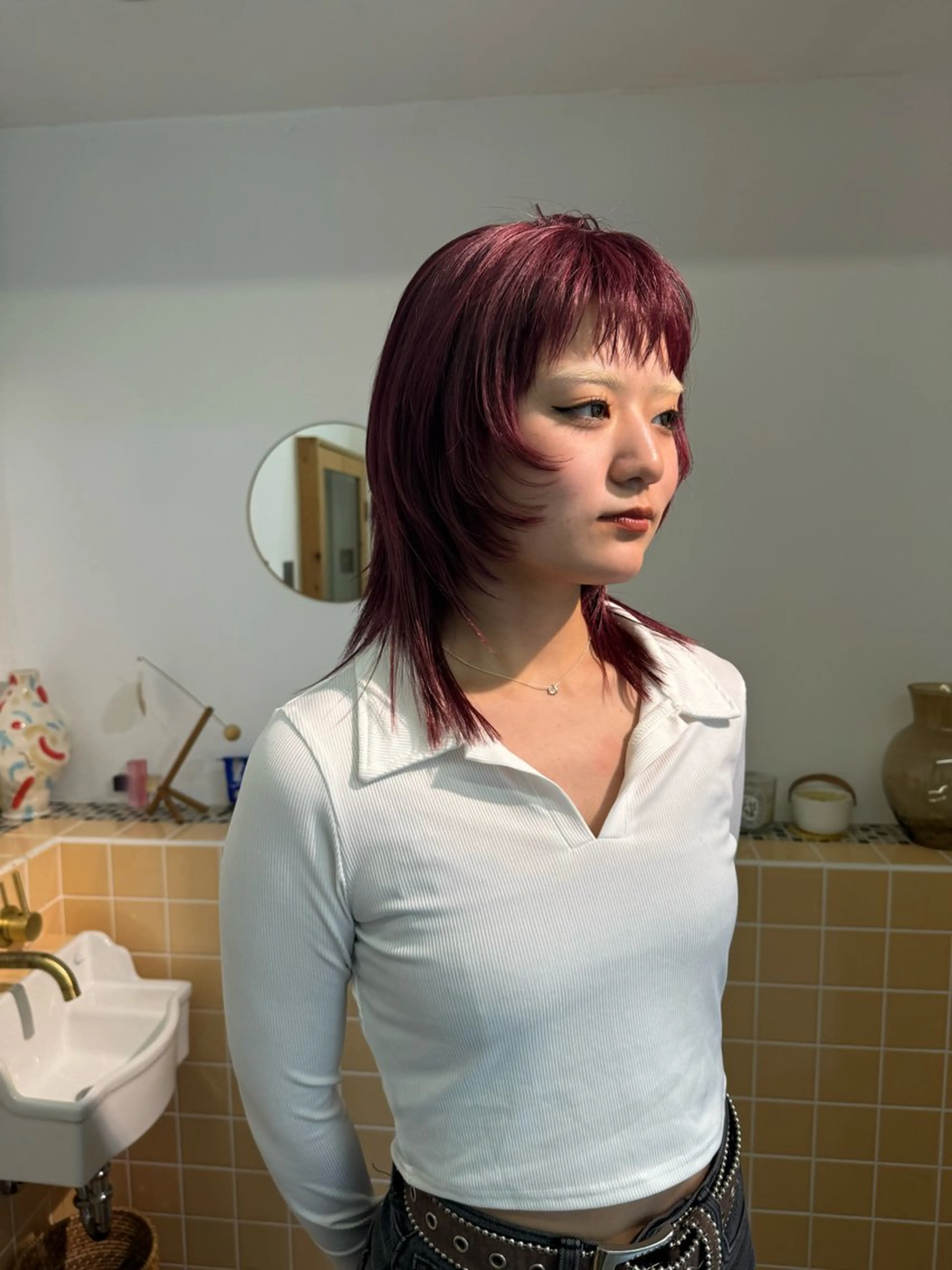 ミディアム カラー カット ヘアカラー トリートメント Seeknext // Rukaのヘアスタイル