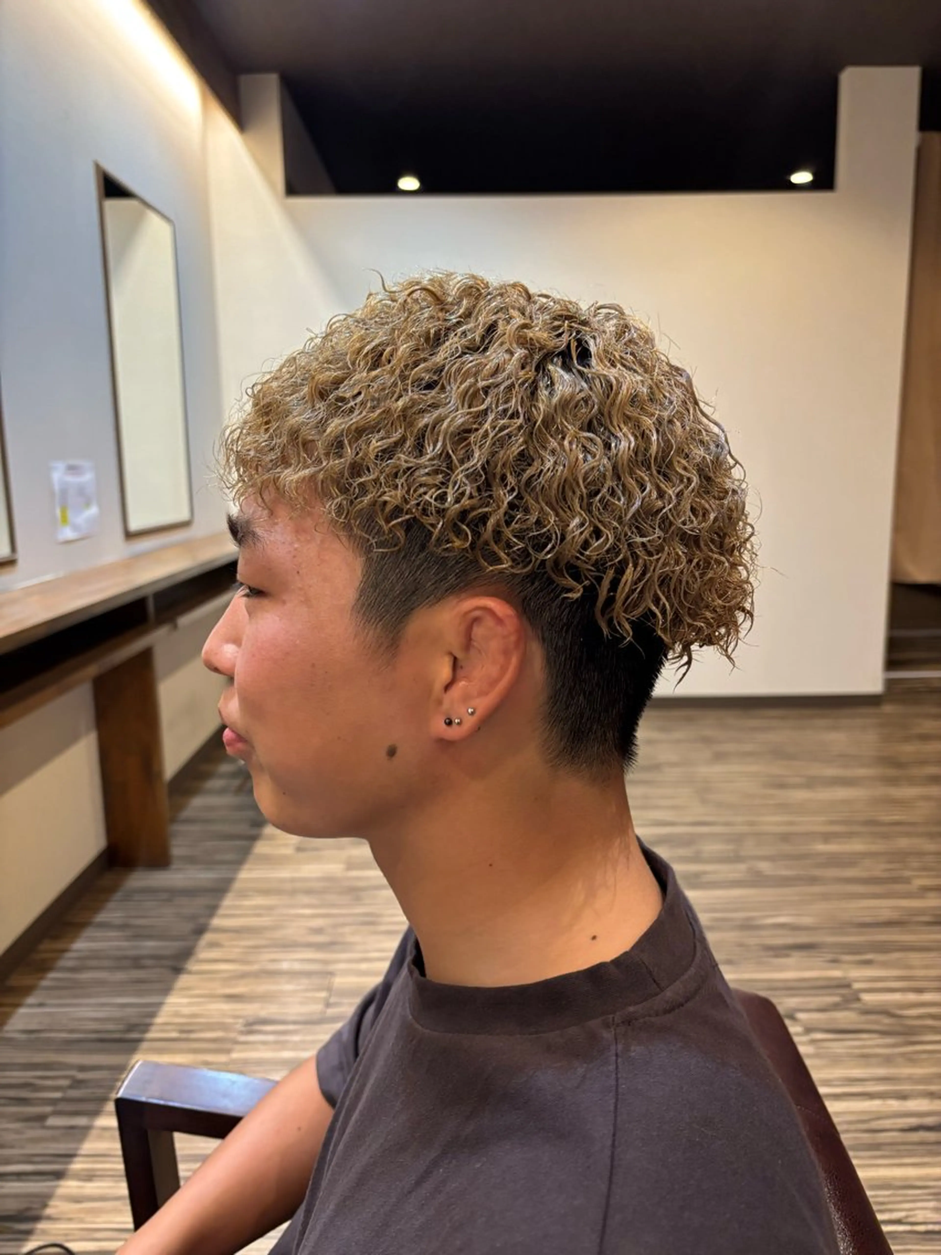 パーマ メンズ カット パーマ HAIR＆BEAUTY美庵所属・パーマ特化美容師 ナガイのヘアスタイル