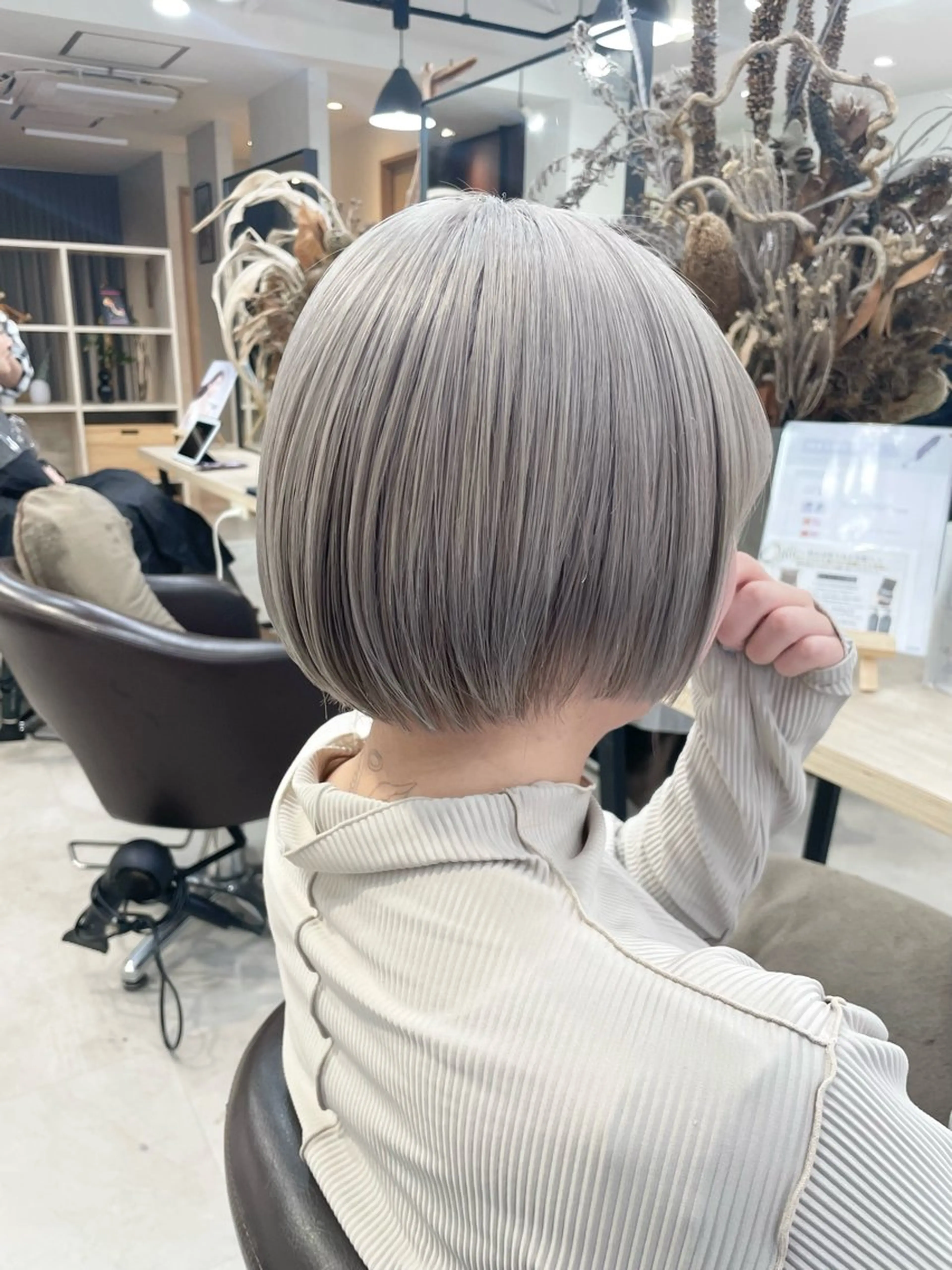 ショート 地毛風縮毛矯正 / ショート/ボブ/平山のヘアスタイル