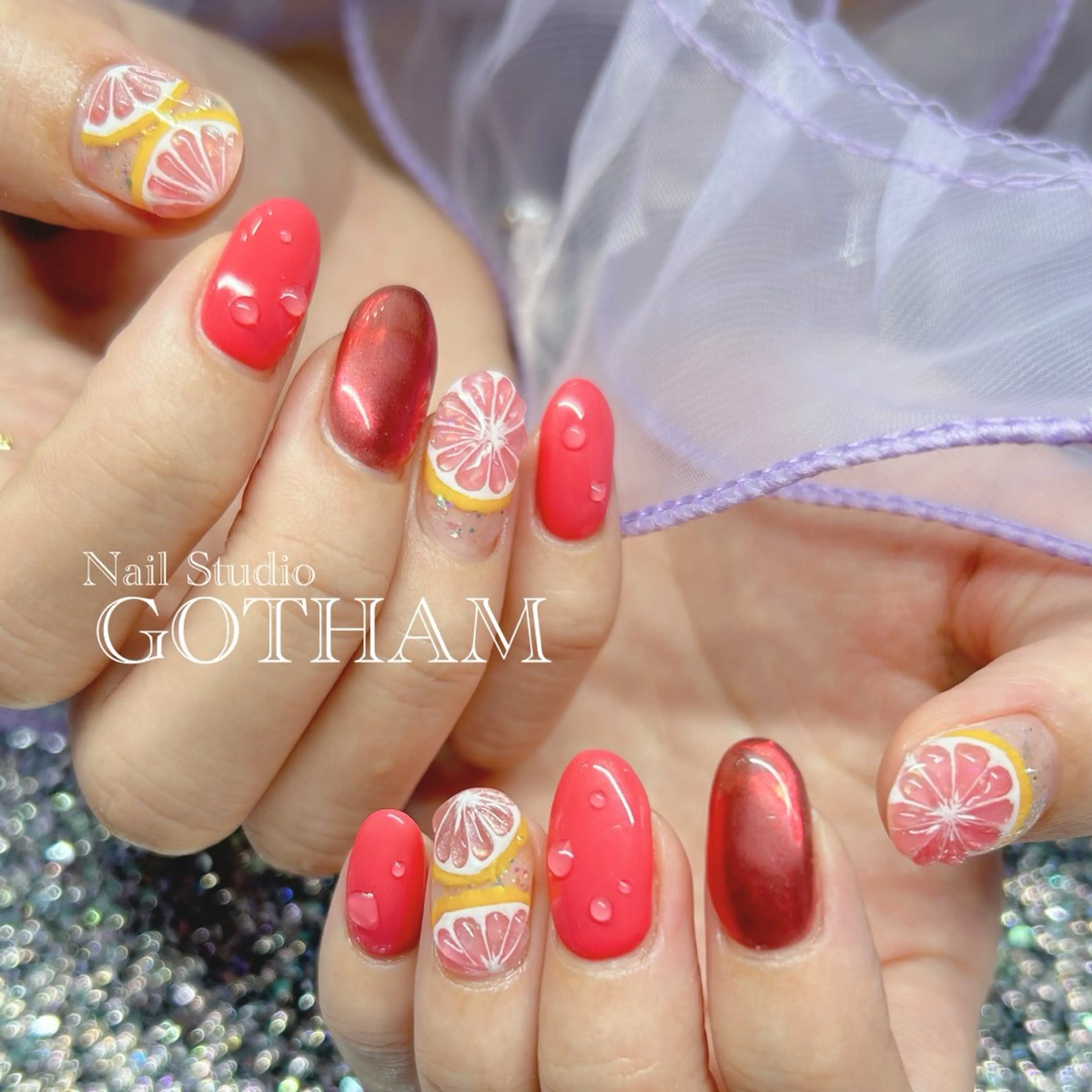ネイル ハンドネイル Nail Studio GOTHAM所属・高円寺駅からすぐ🌈 ネイルGOTHAMのネイルデザイン