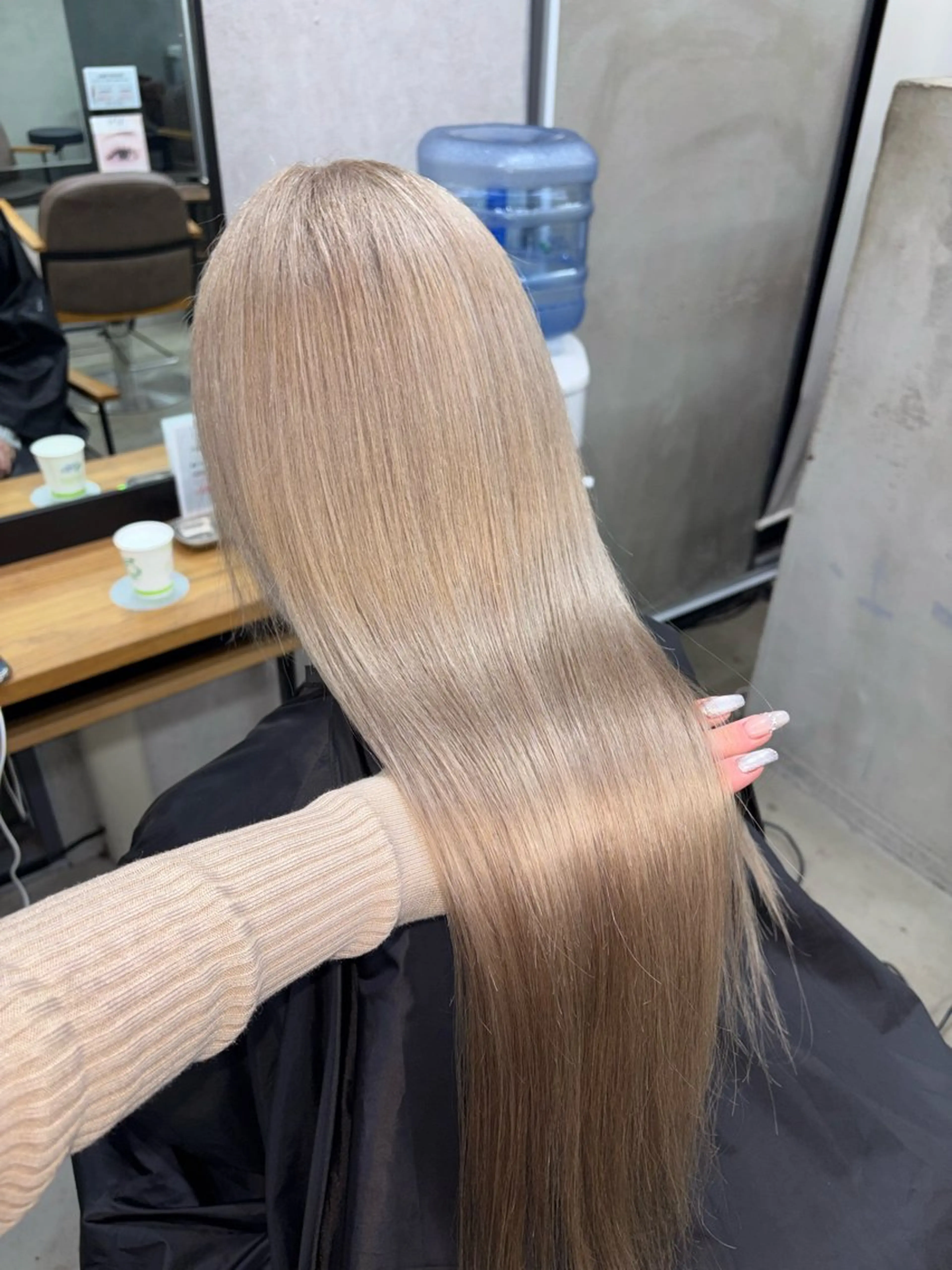 ロング カラー 髪質改善 トリートメント ヘアカラー トリートメント 天神/ハイトーン/艶 カラー/Miharuのヘアスタイル