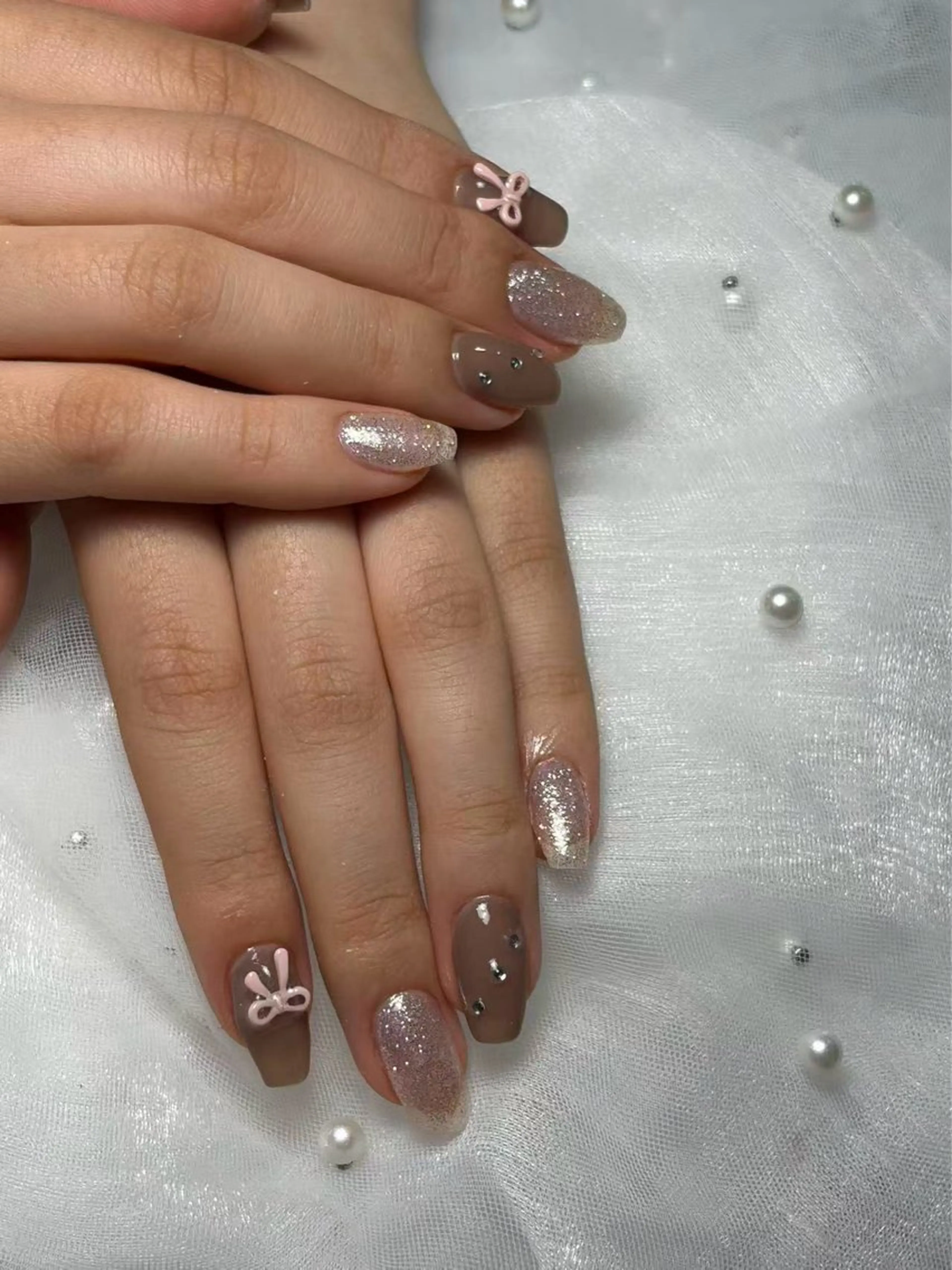 ネイル ハンドネイル 長さ出し専門店 上野店サロンのネイルデザイン