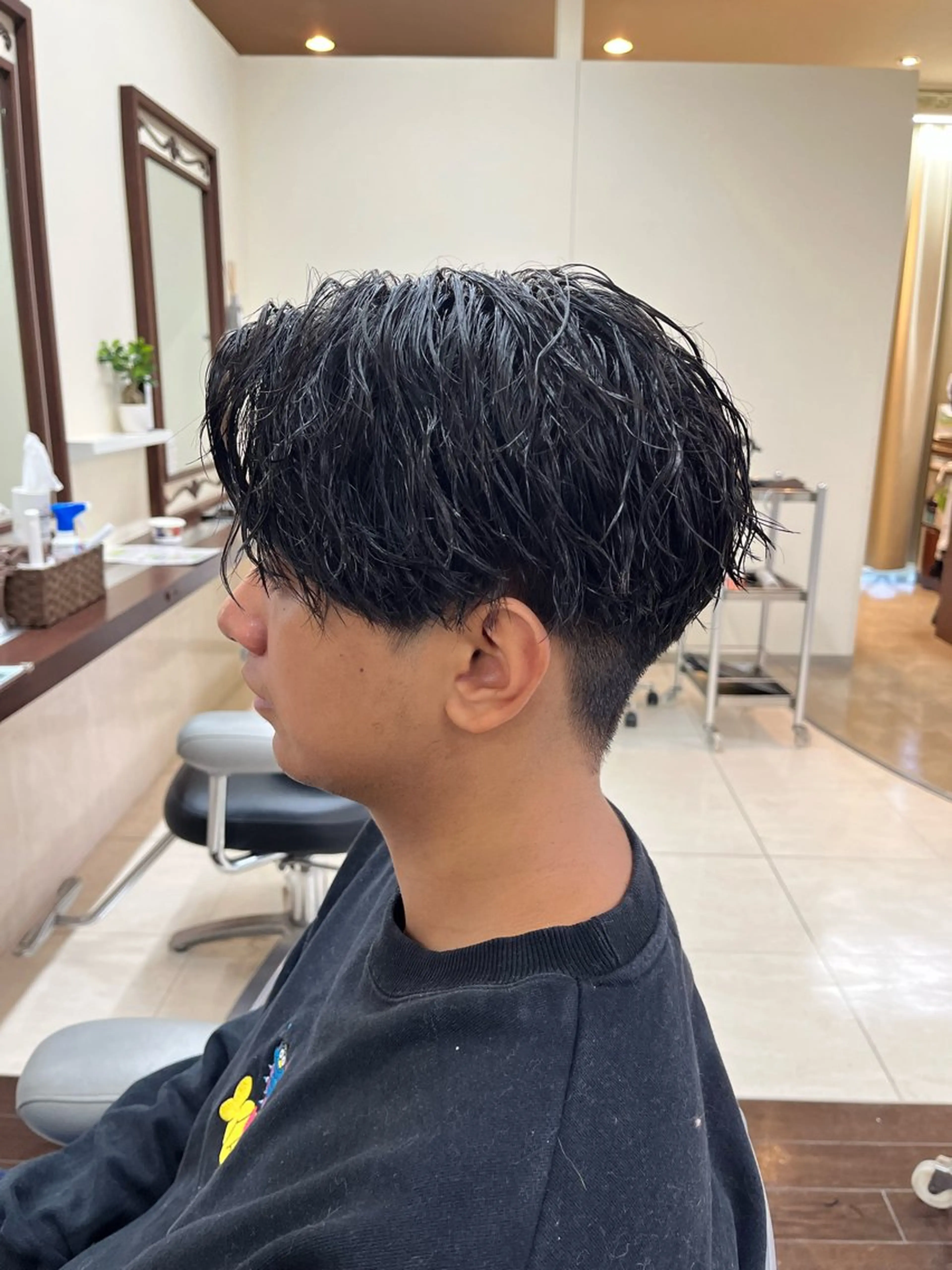 ショート パーマ メンズ メンズパーマ ツイストスパイラルパーマ スパイラルパーマ AROH  men's cut&men's perm 船橋店所属・🧊メンズ特化🧊 高木航希のヘアスタイル