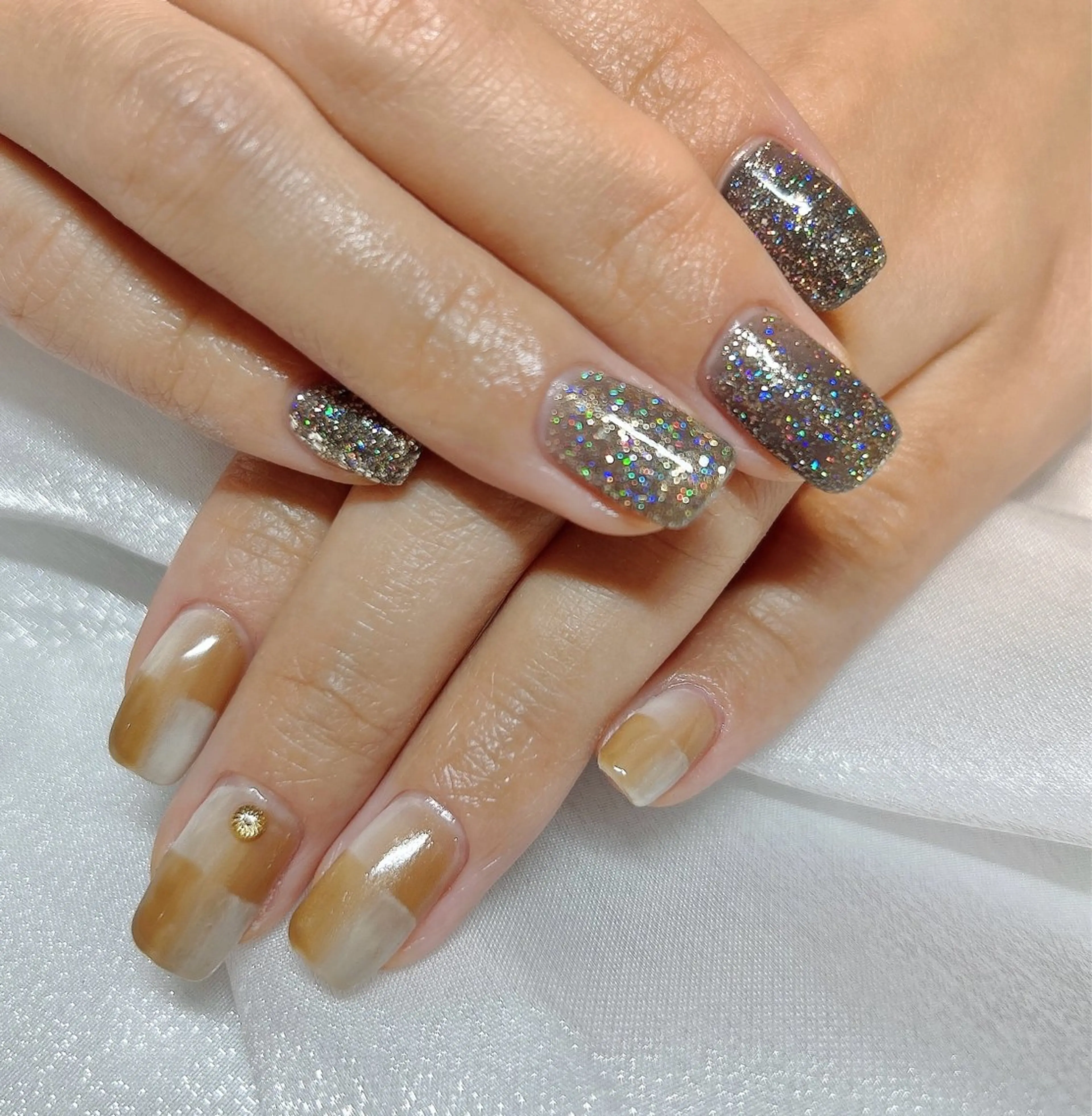 ネイル フラッシュネイル ラメ(グリッター) ハンドネイル takamin._.nail所属・オーダーメイド専門 takamiのネイルデザイン